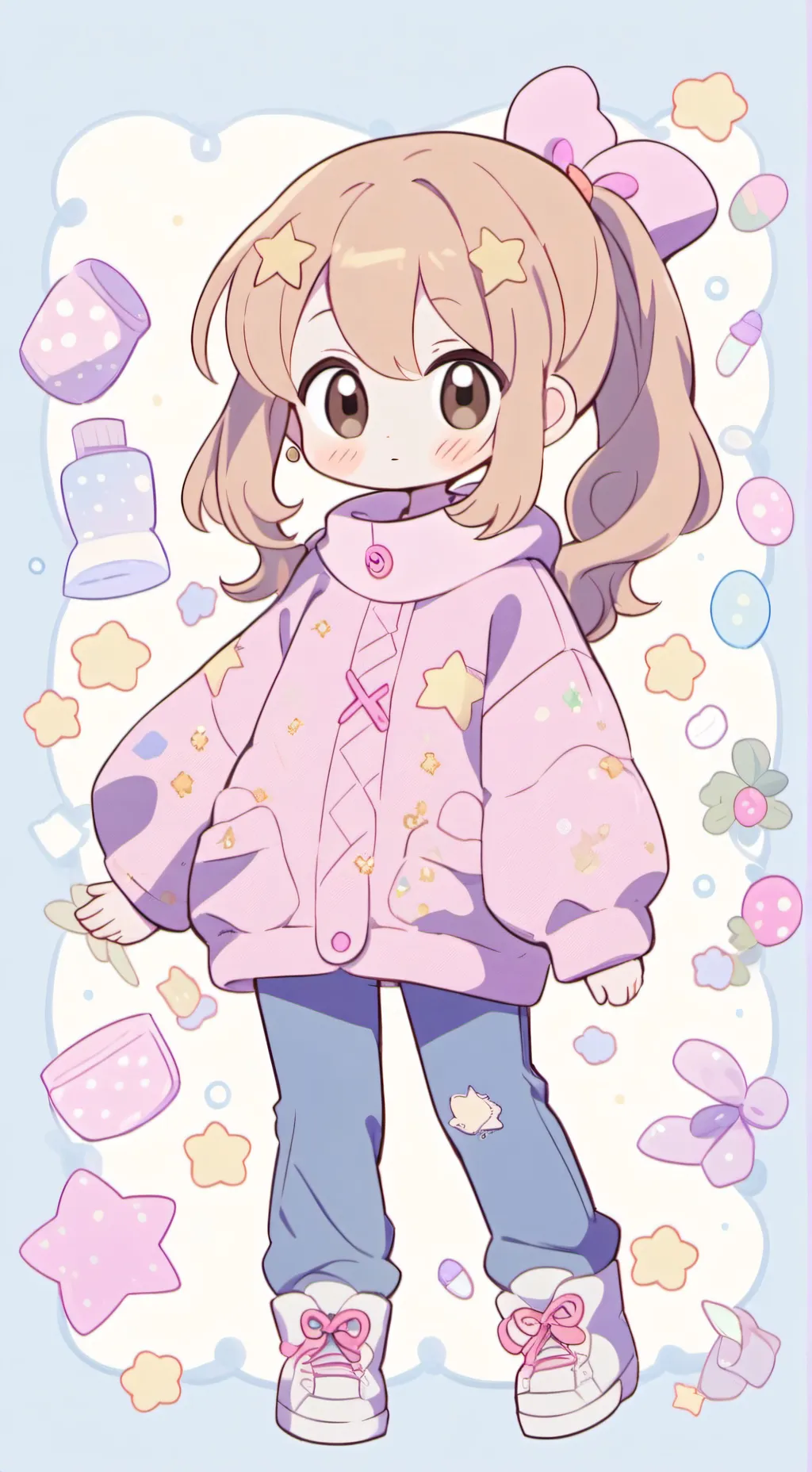 ai character: 🌸grown up addy 🌸 background