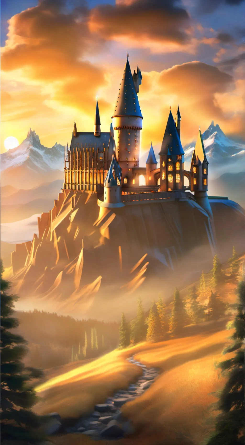 ai character: Hogwarts background