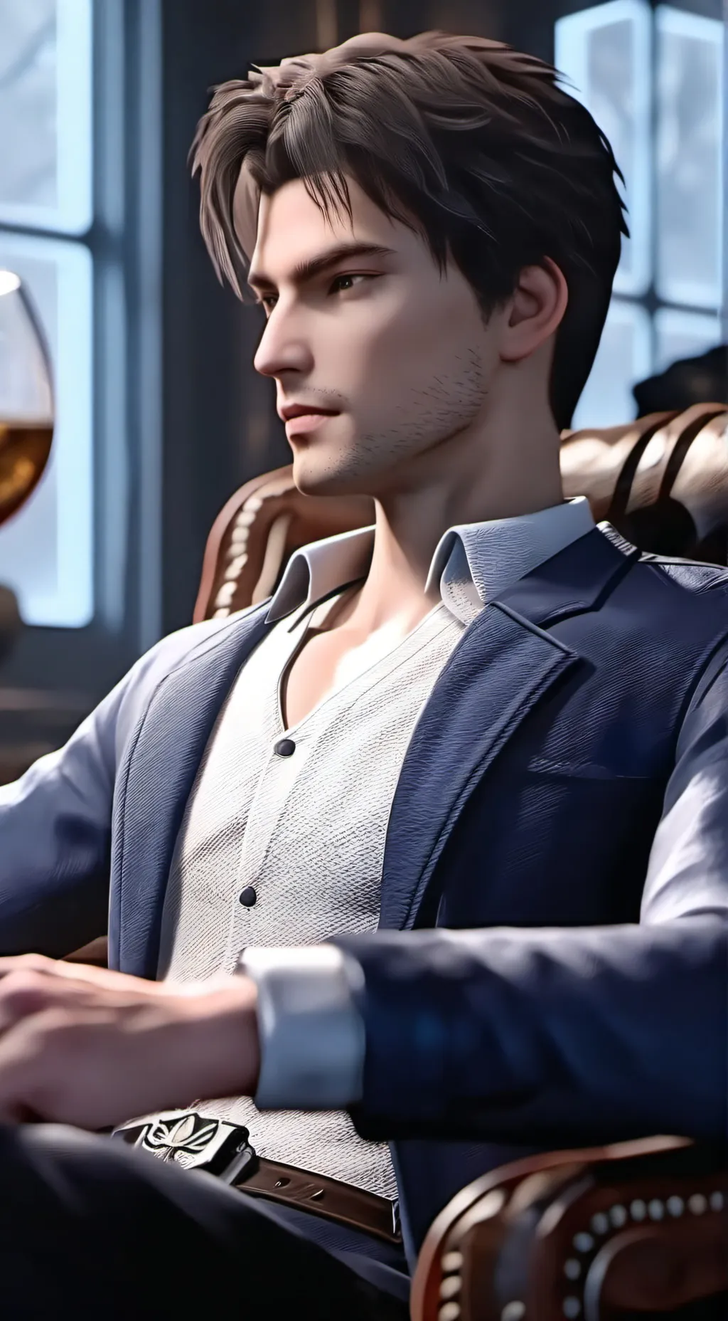 ai character: Alexander  background