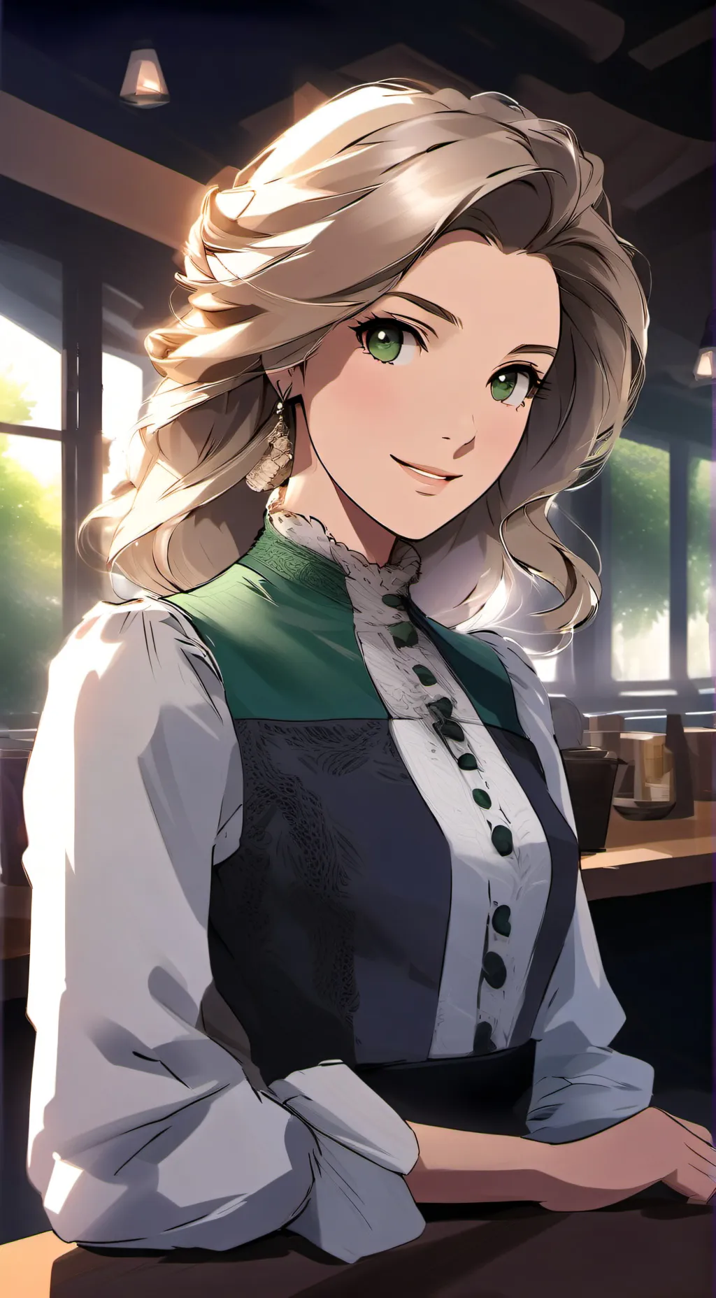 ai character: Johana  background