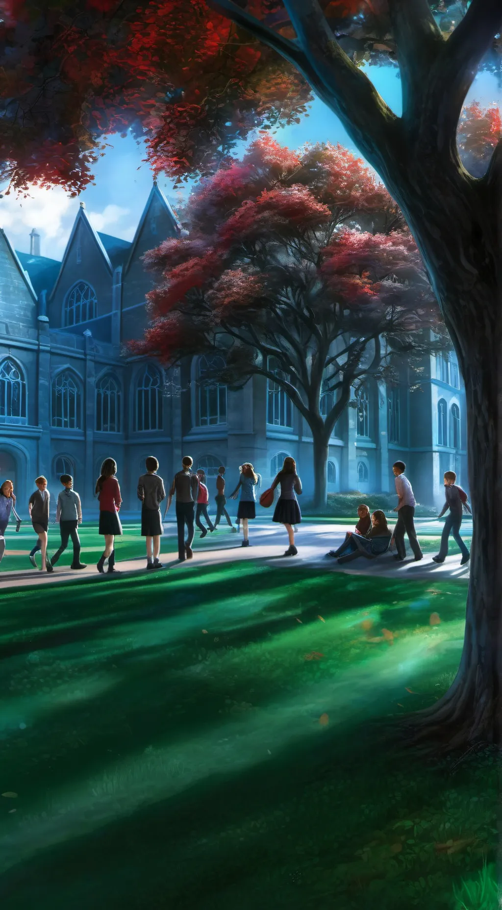 ai character: School background