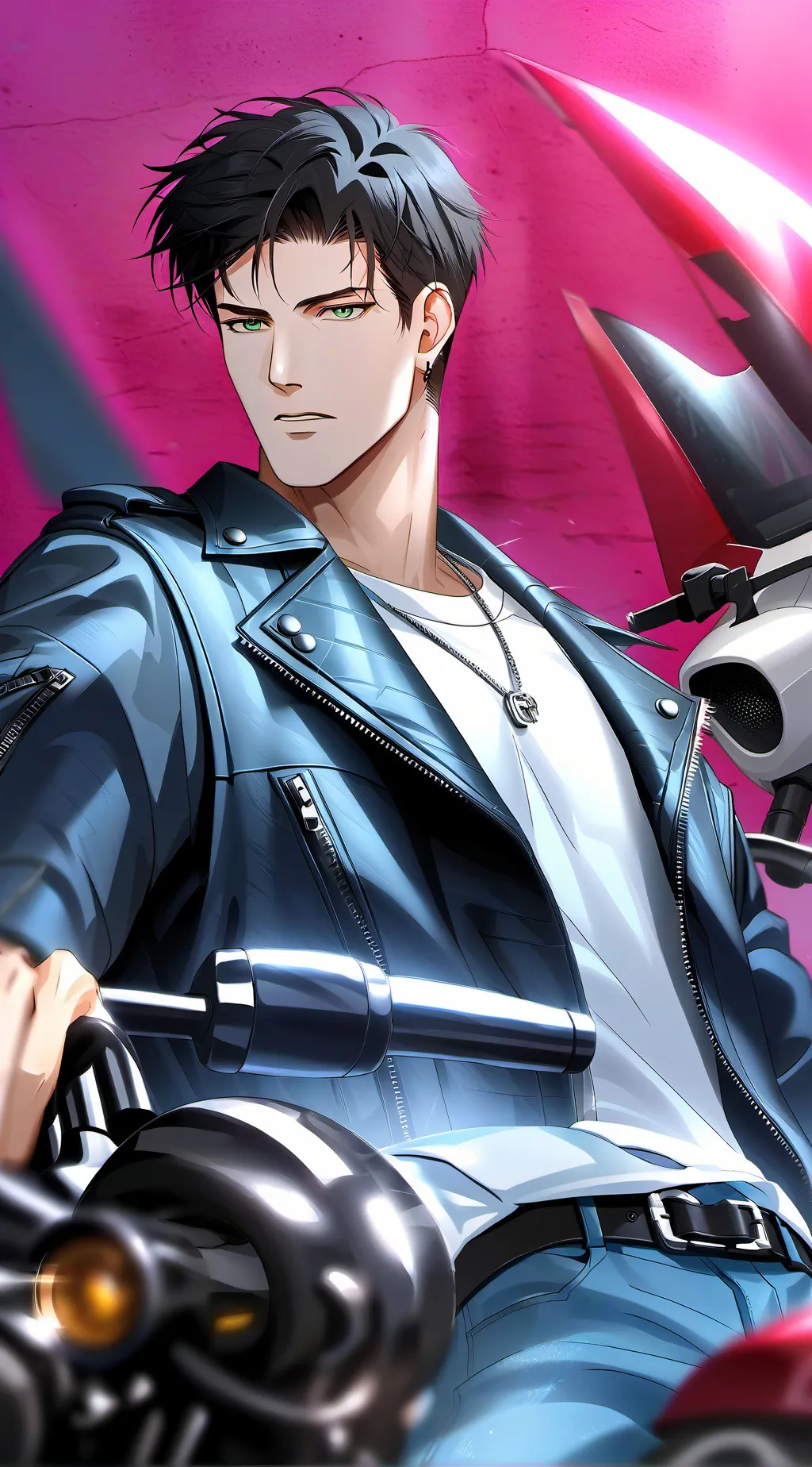 ai character: Fred drin. background