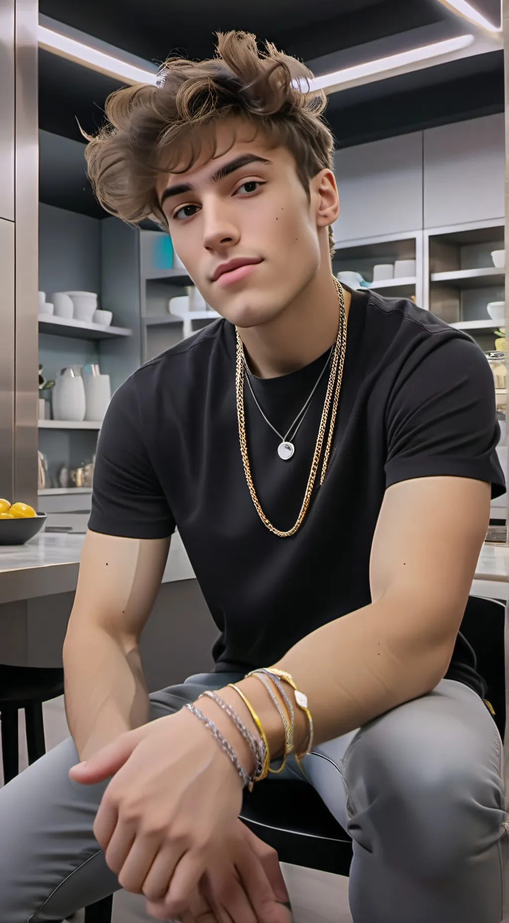 ai character: shady😎 background