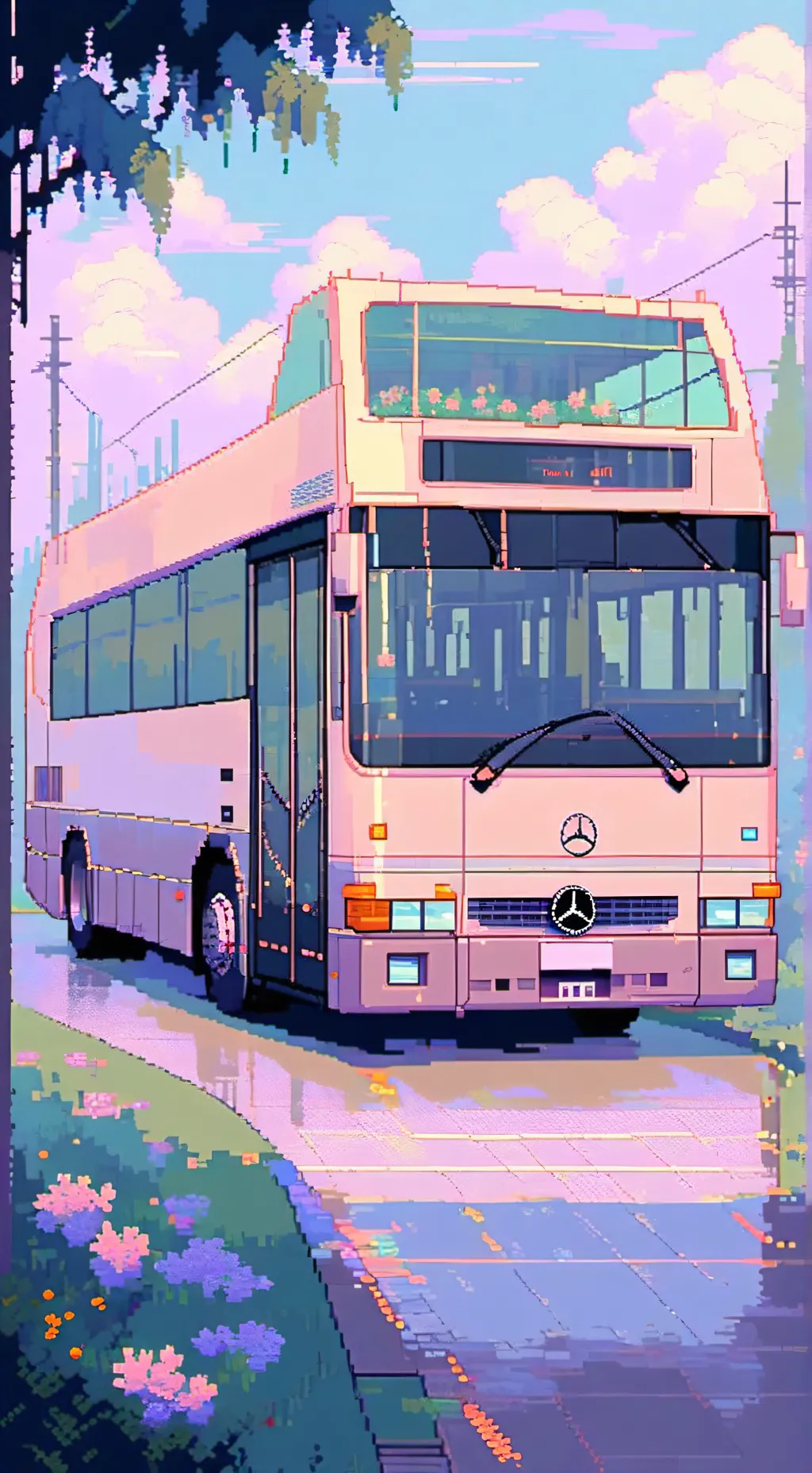 ai character: Bus depot background