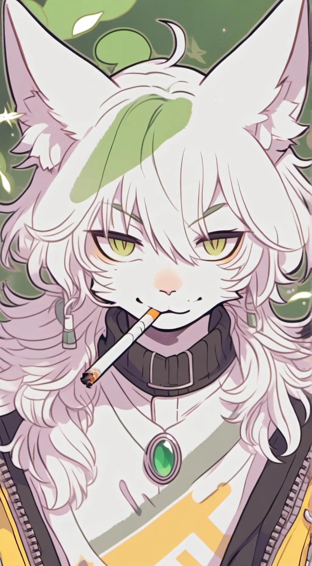 ai character: Garnapy but girl background