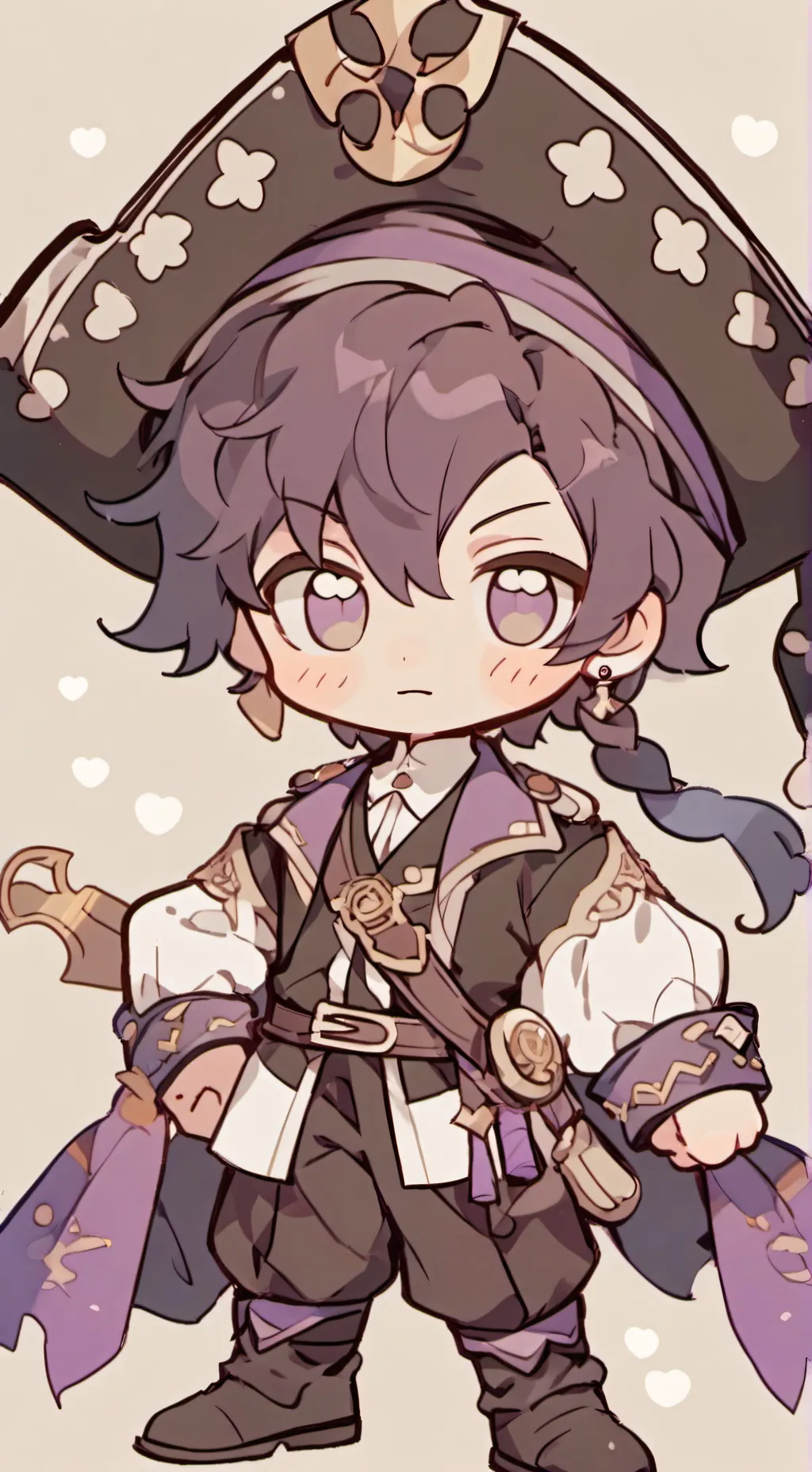 ai character: Attention background