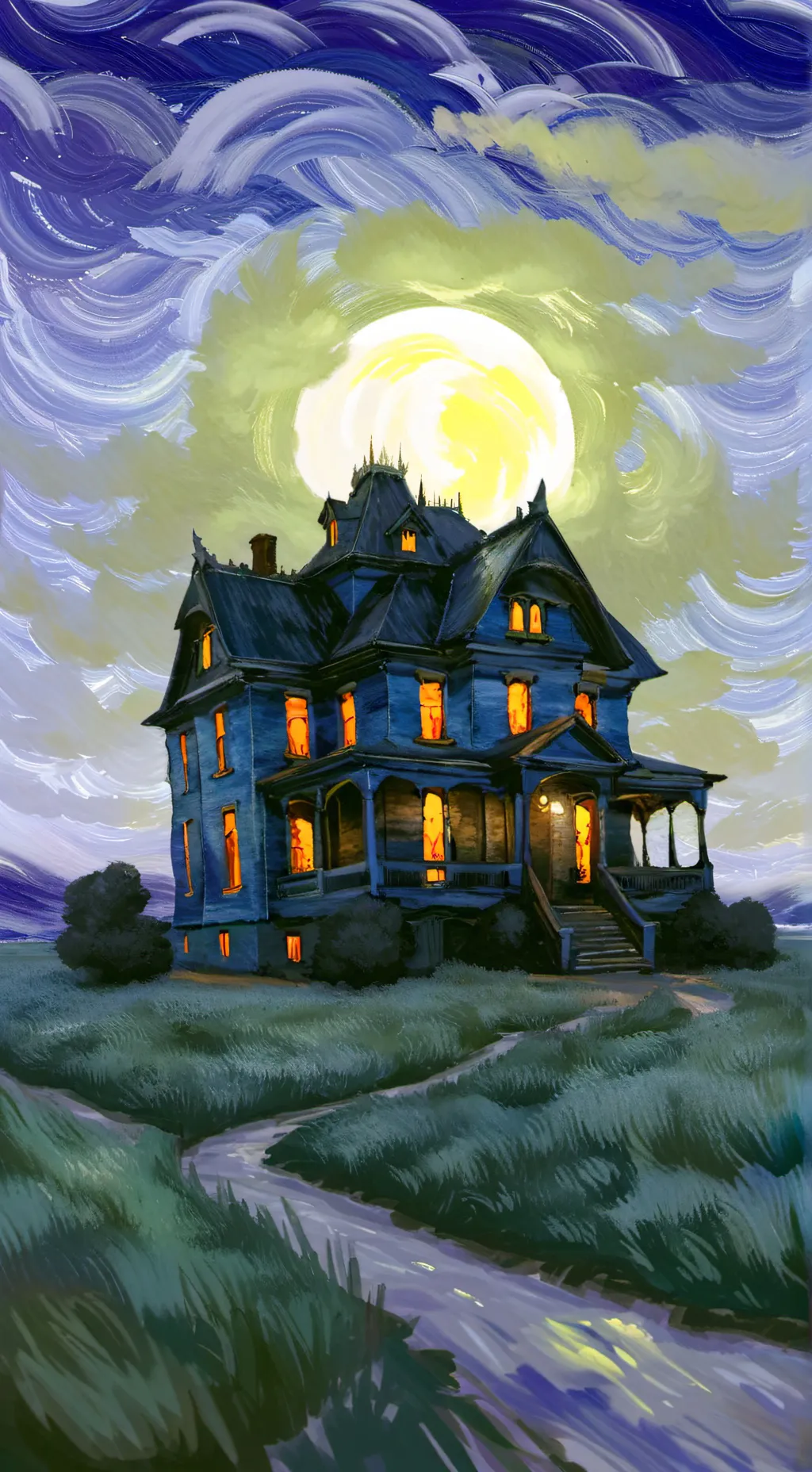 ai character: MHA || Haunted 🏠 background