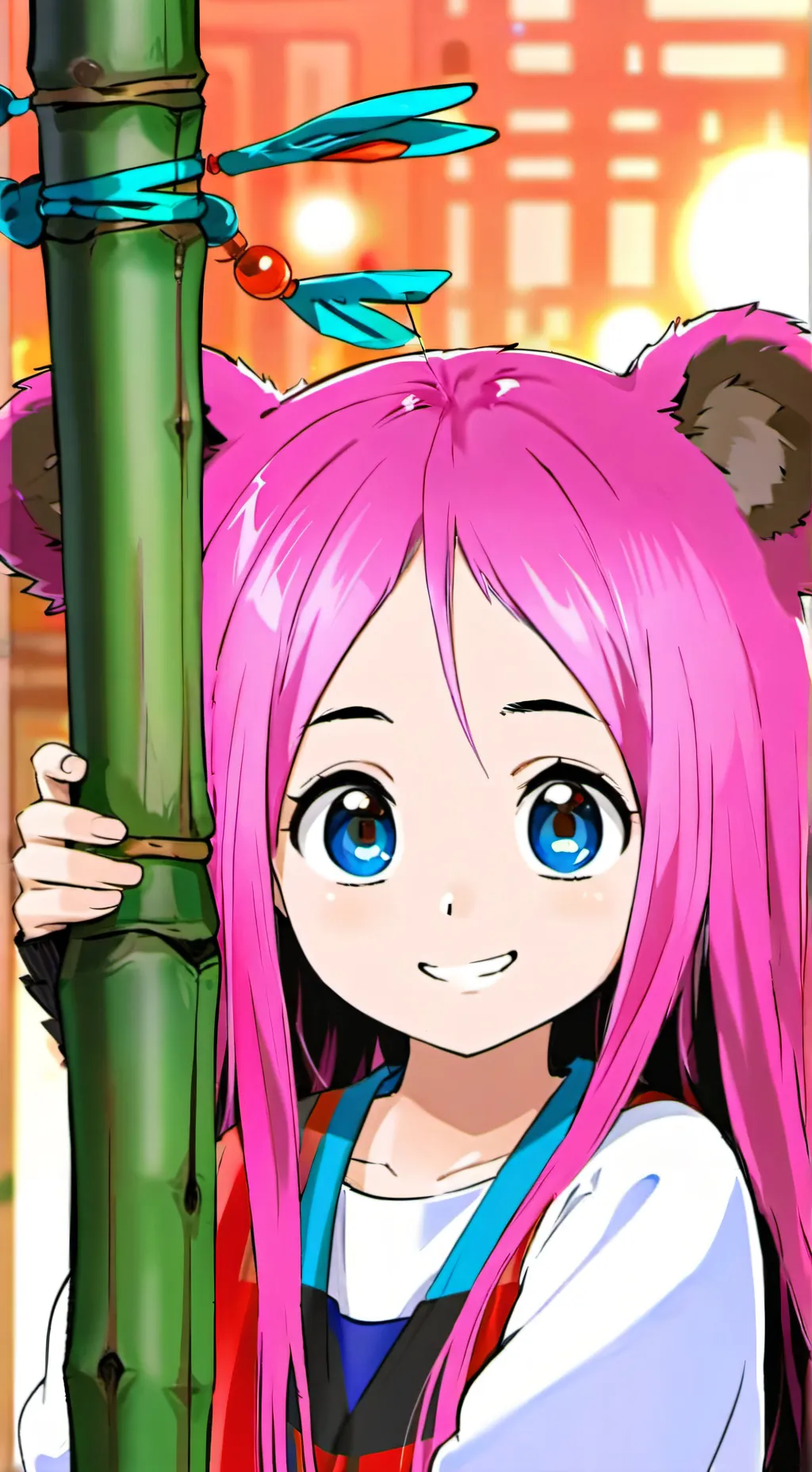 ai character: медвежонок анюта background