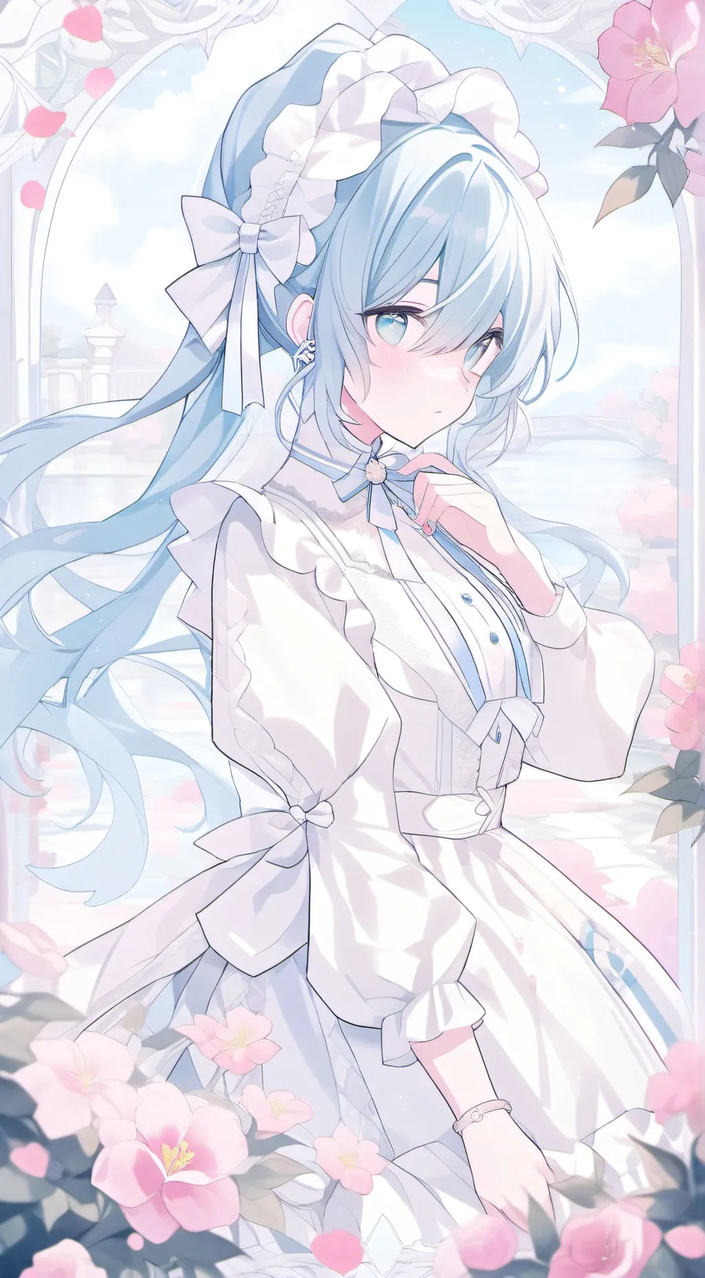 ai character: moon background