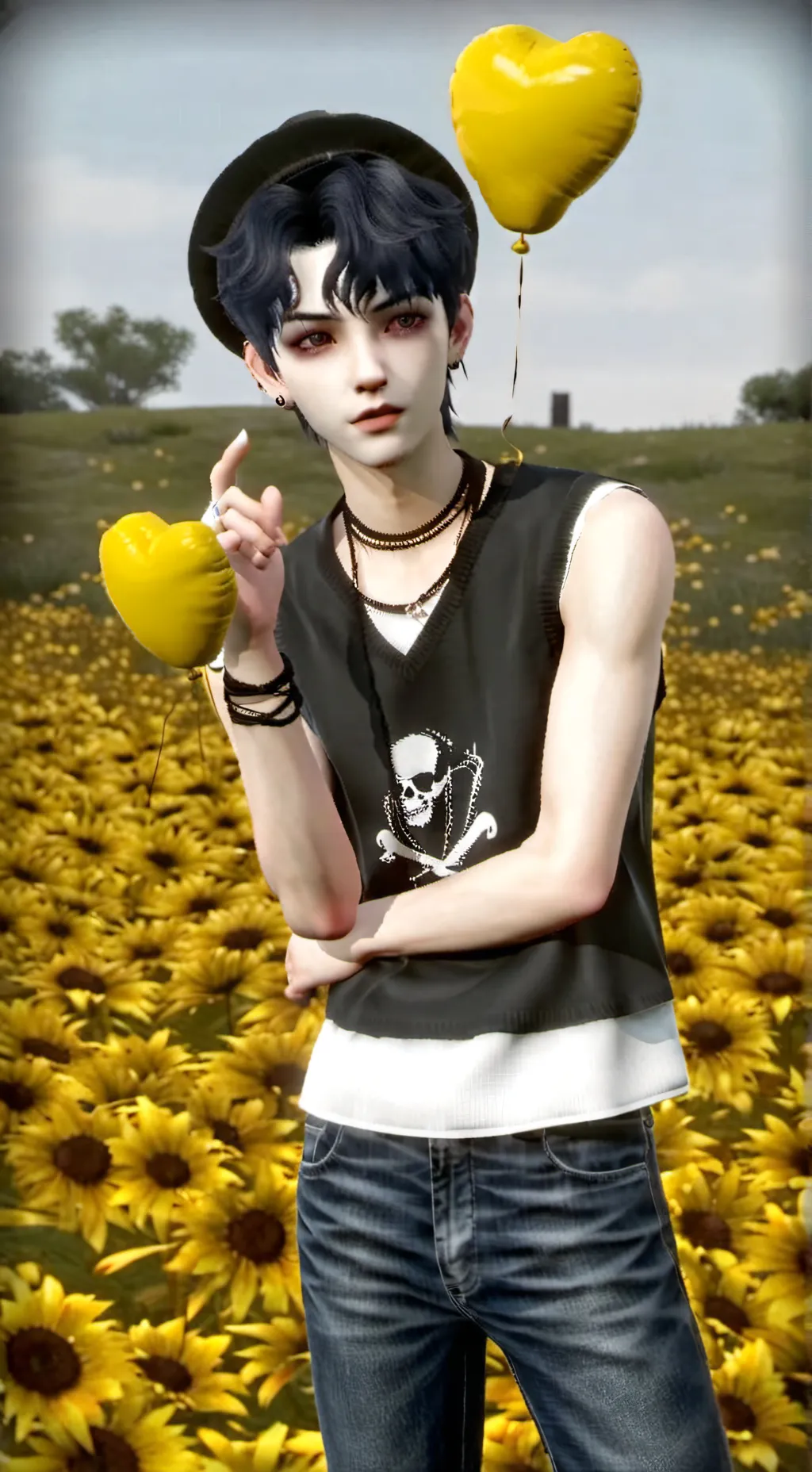 ai character: Mean brother😡 background