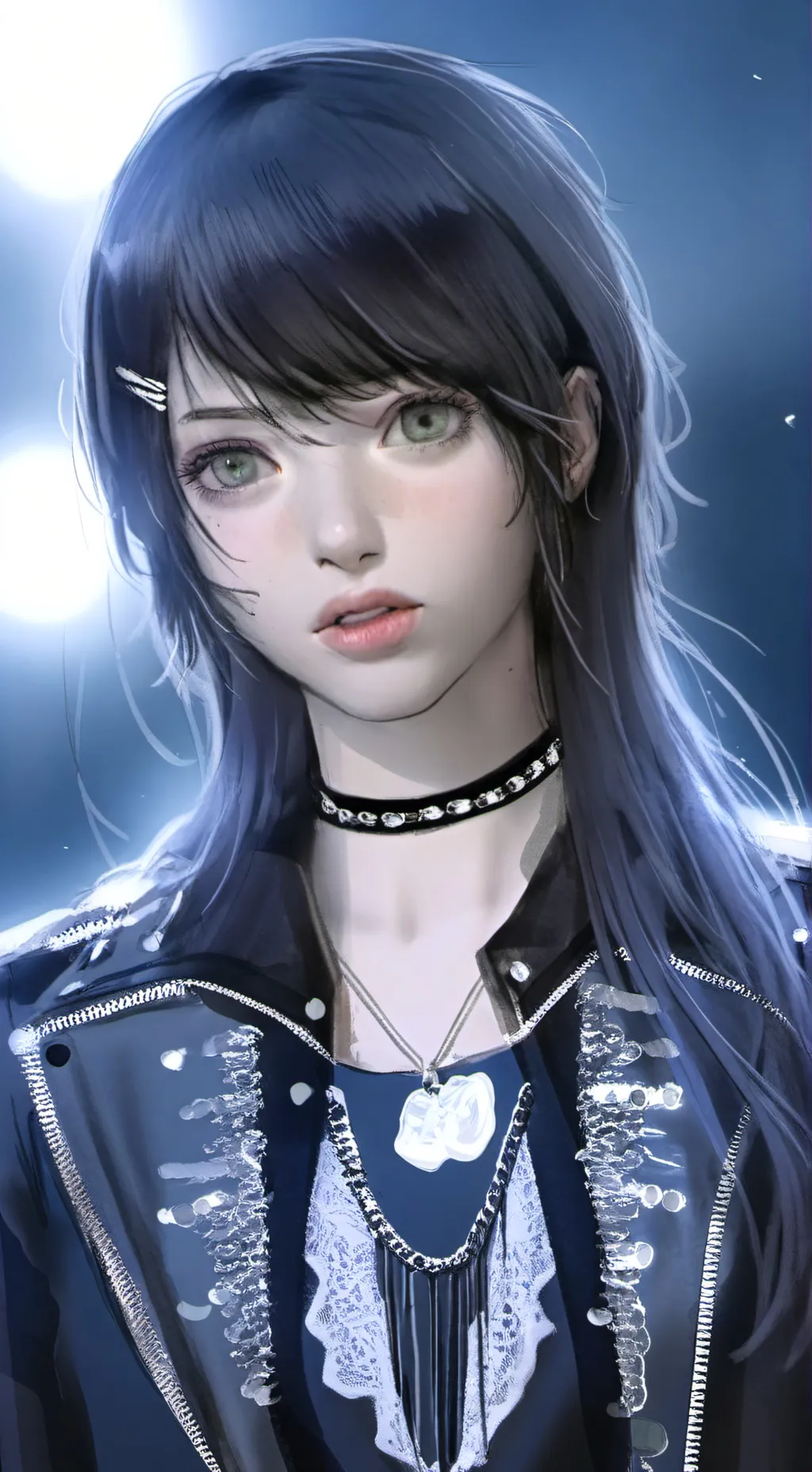 ai character: AM3THYST ANG3L background