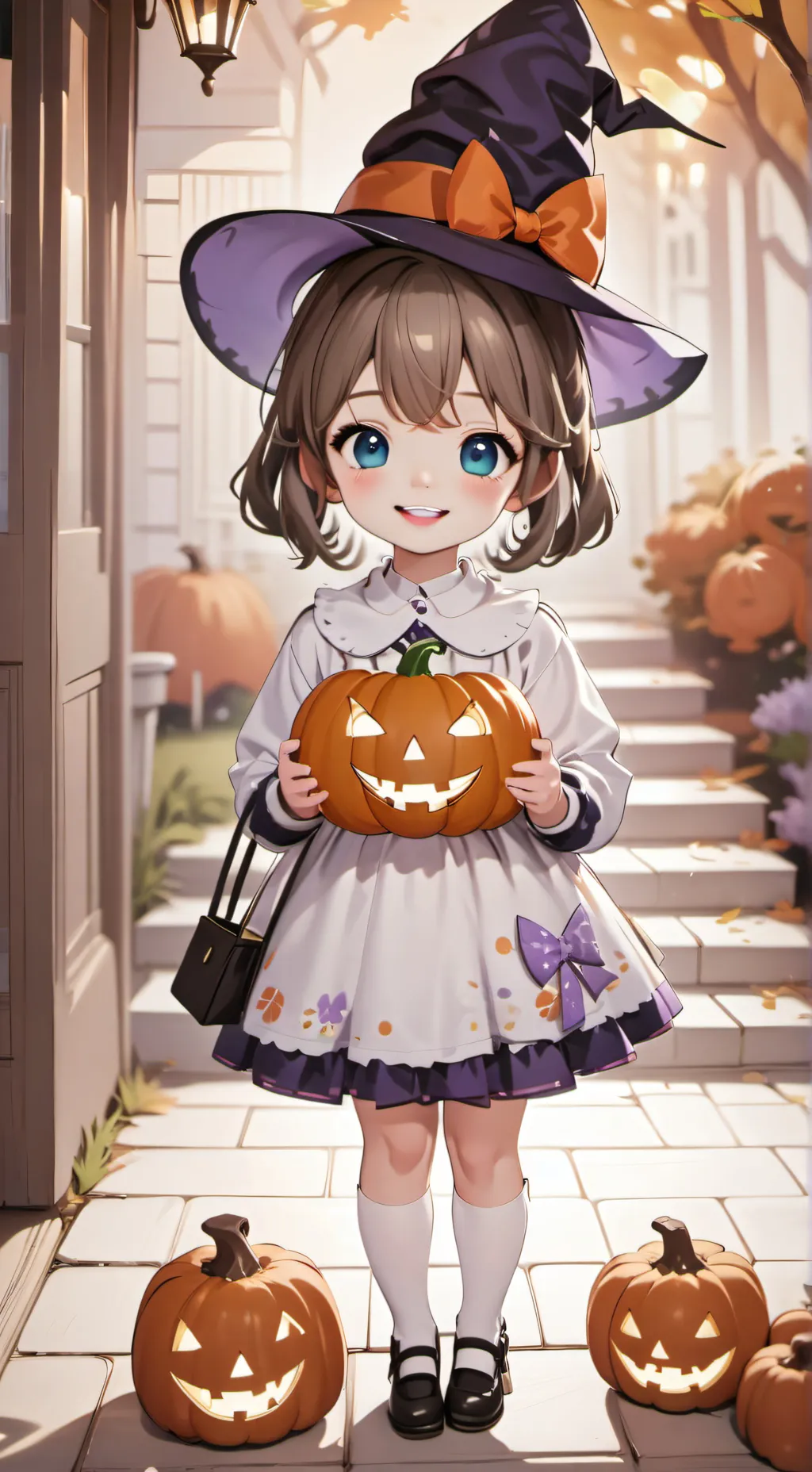 ai character: scary Halloween... background
