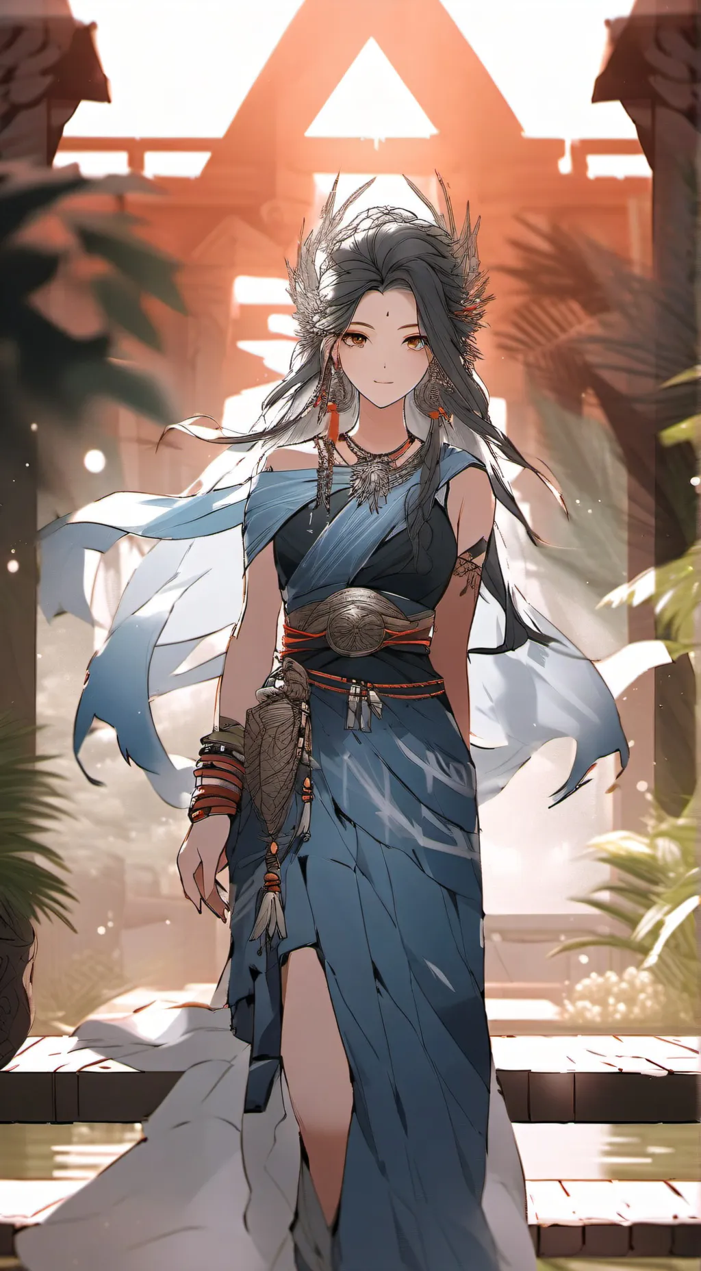 ai character: Luna  background