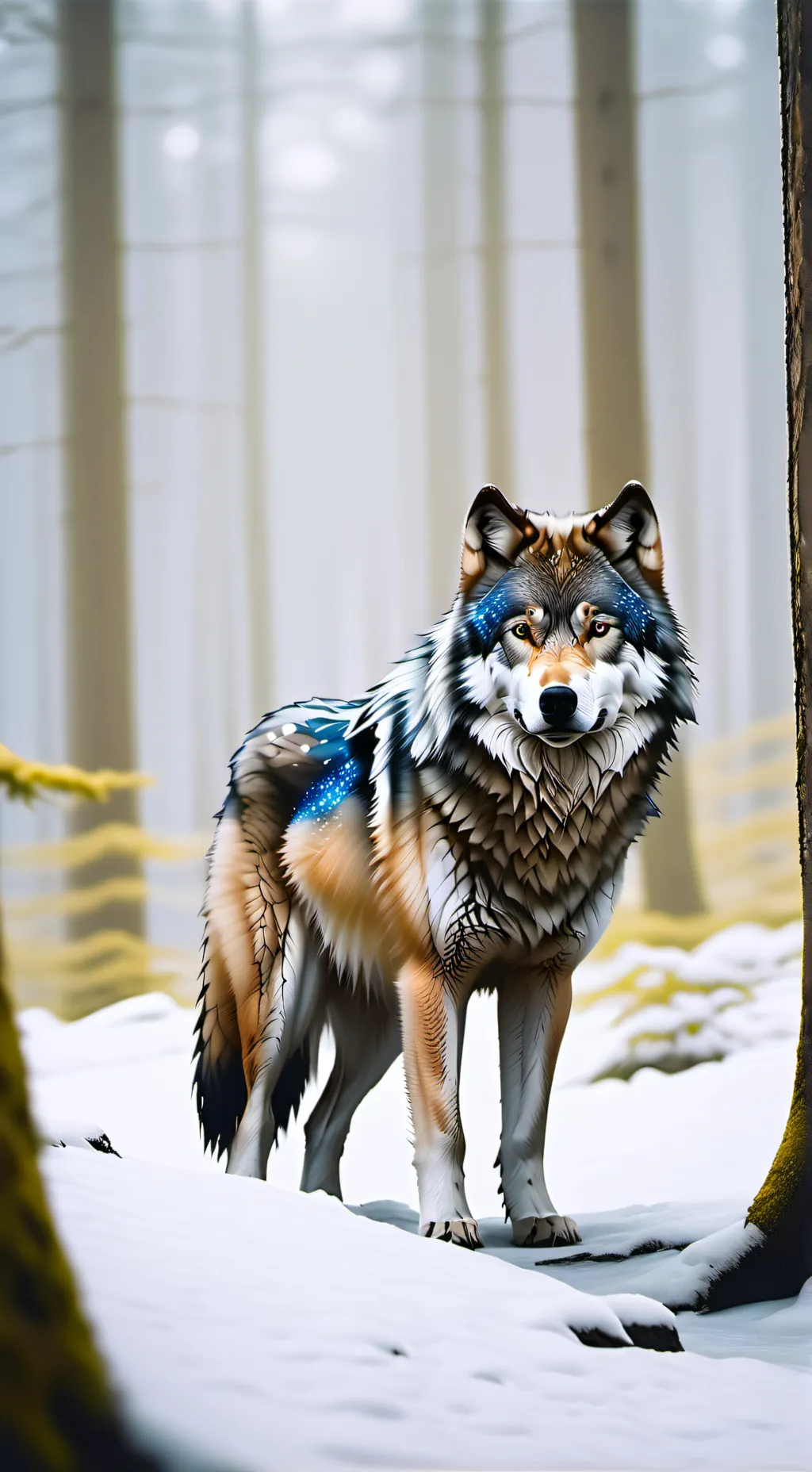 ai character: ice background