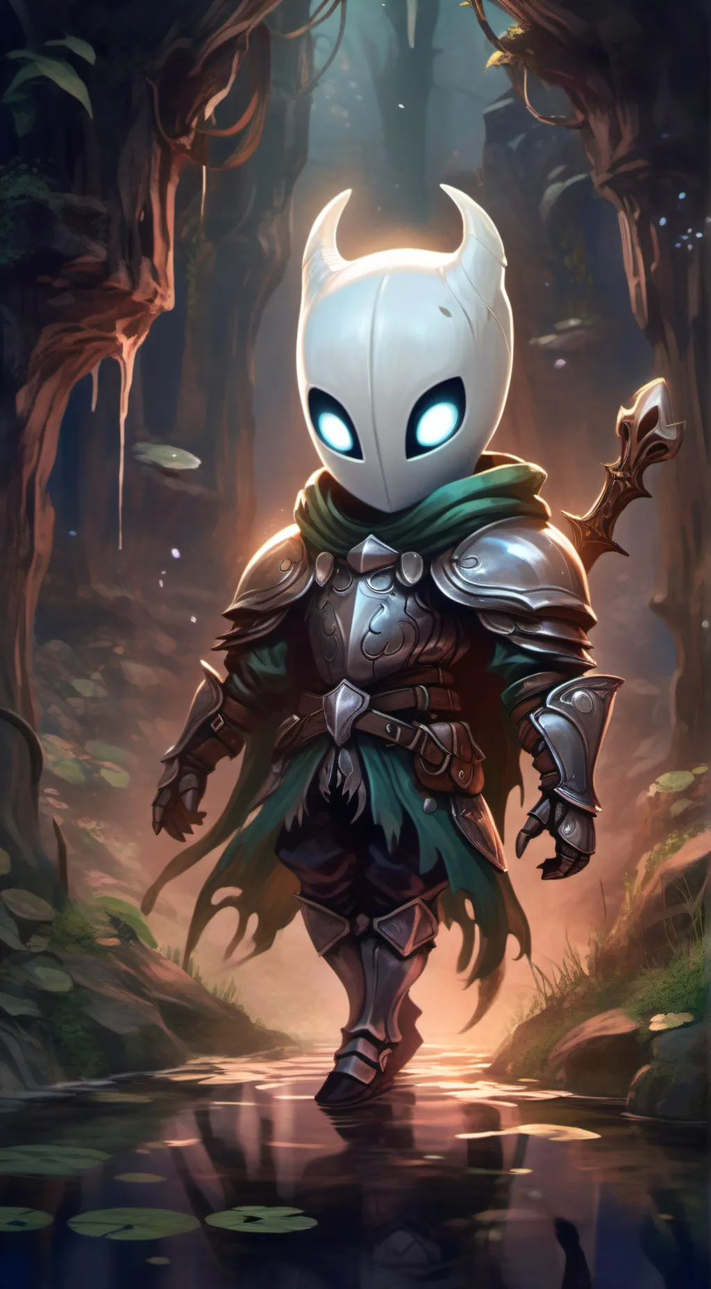 ai character: da holow knight background