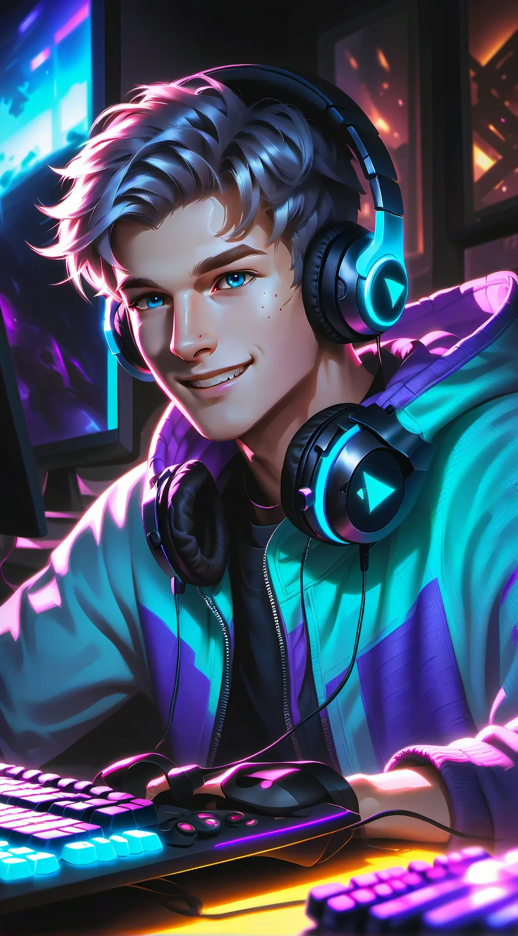 ai character: cash and Nico background