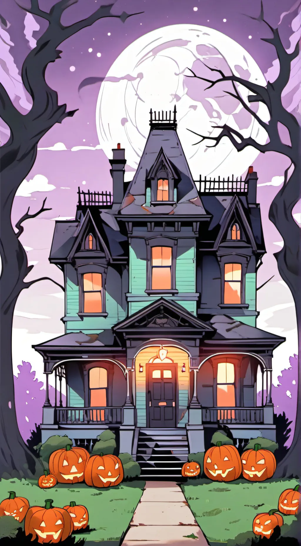 ai character: 🎃һᥲᥣᥣ᥆ᥕᥱᥱᥒ!!!  🎃 background