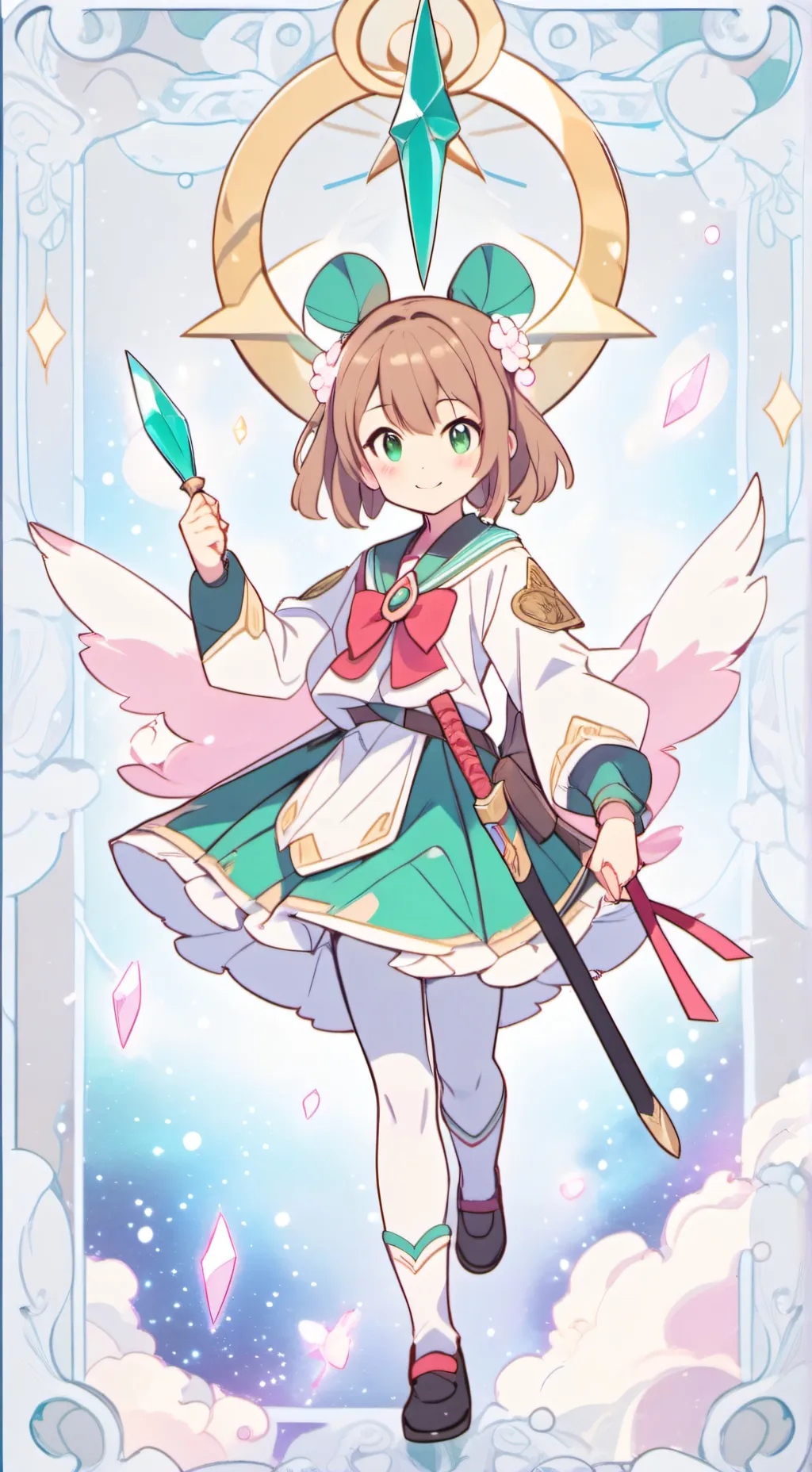 ai character: Sakura  background
