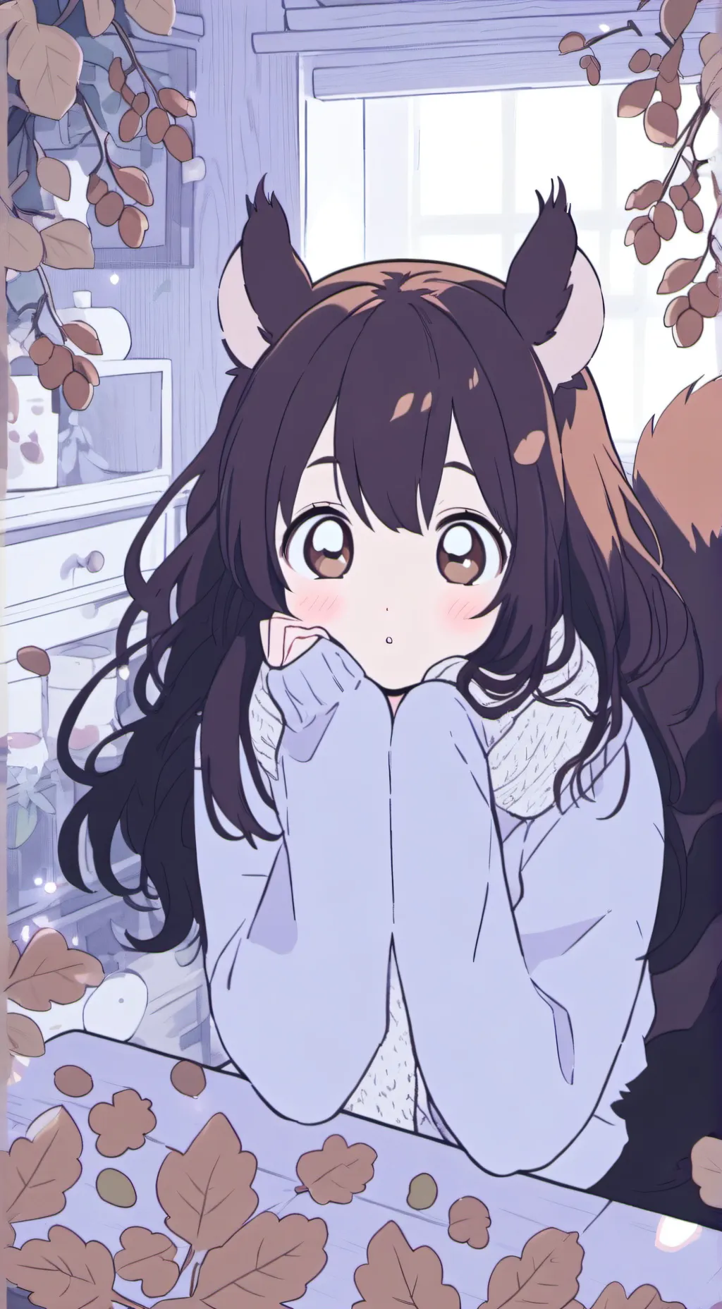 ai character: Rusty Squirrel Spirit background