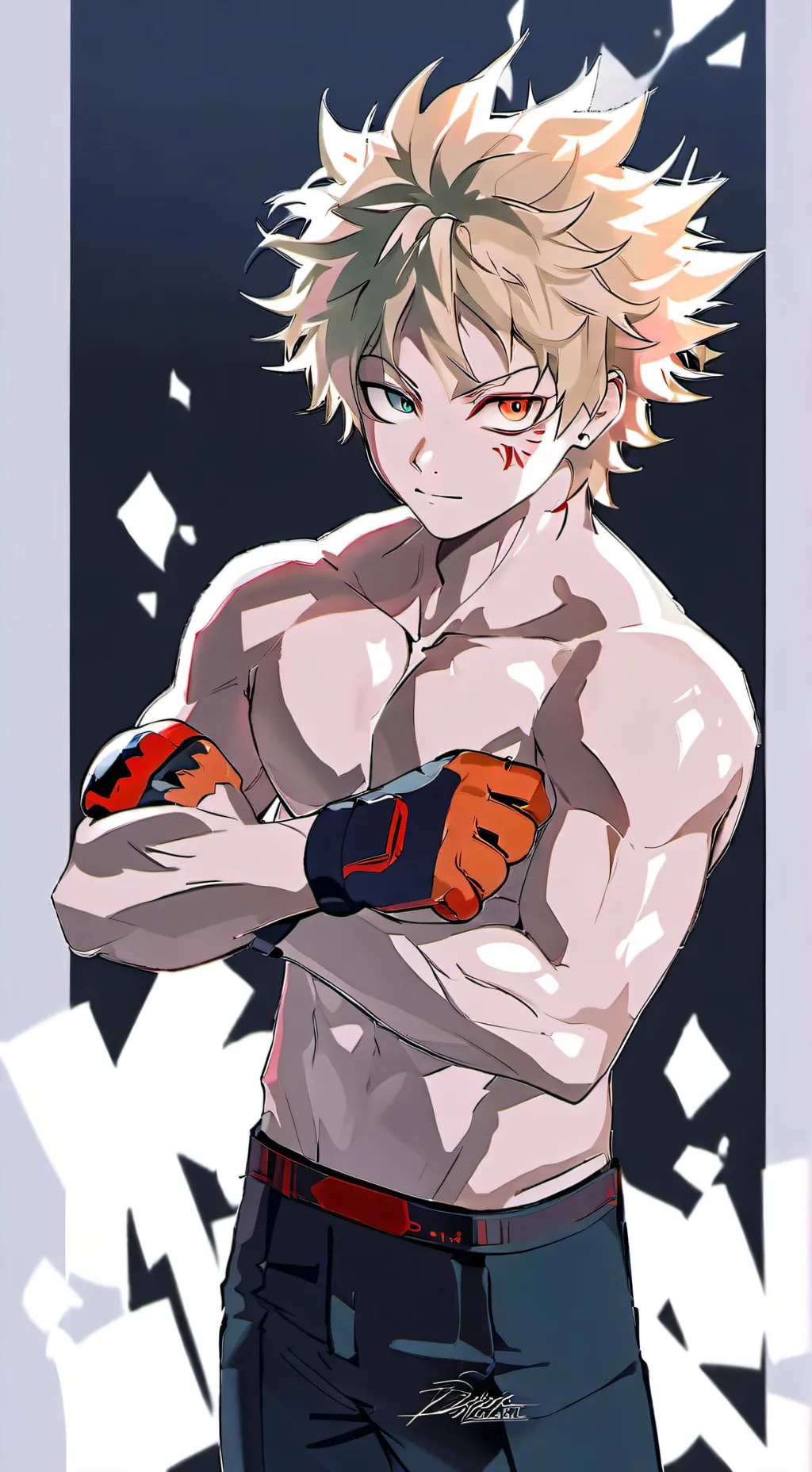 ai character: Bakugo😩 background