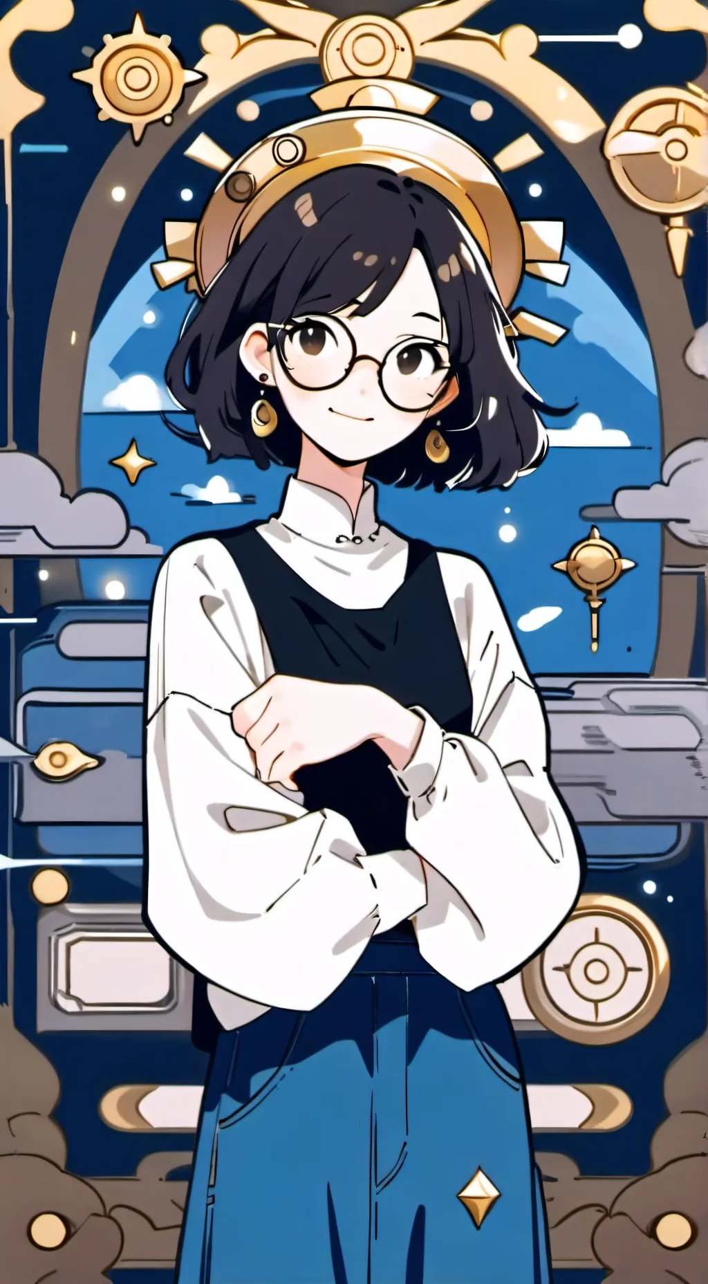 ai character: ^∇^L͓̽u͓̽z͓̽^∇^☆ background