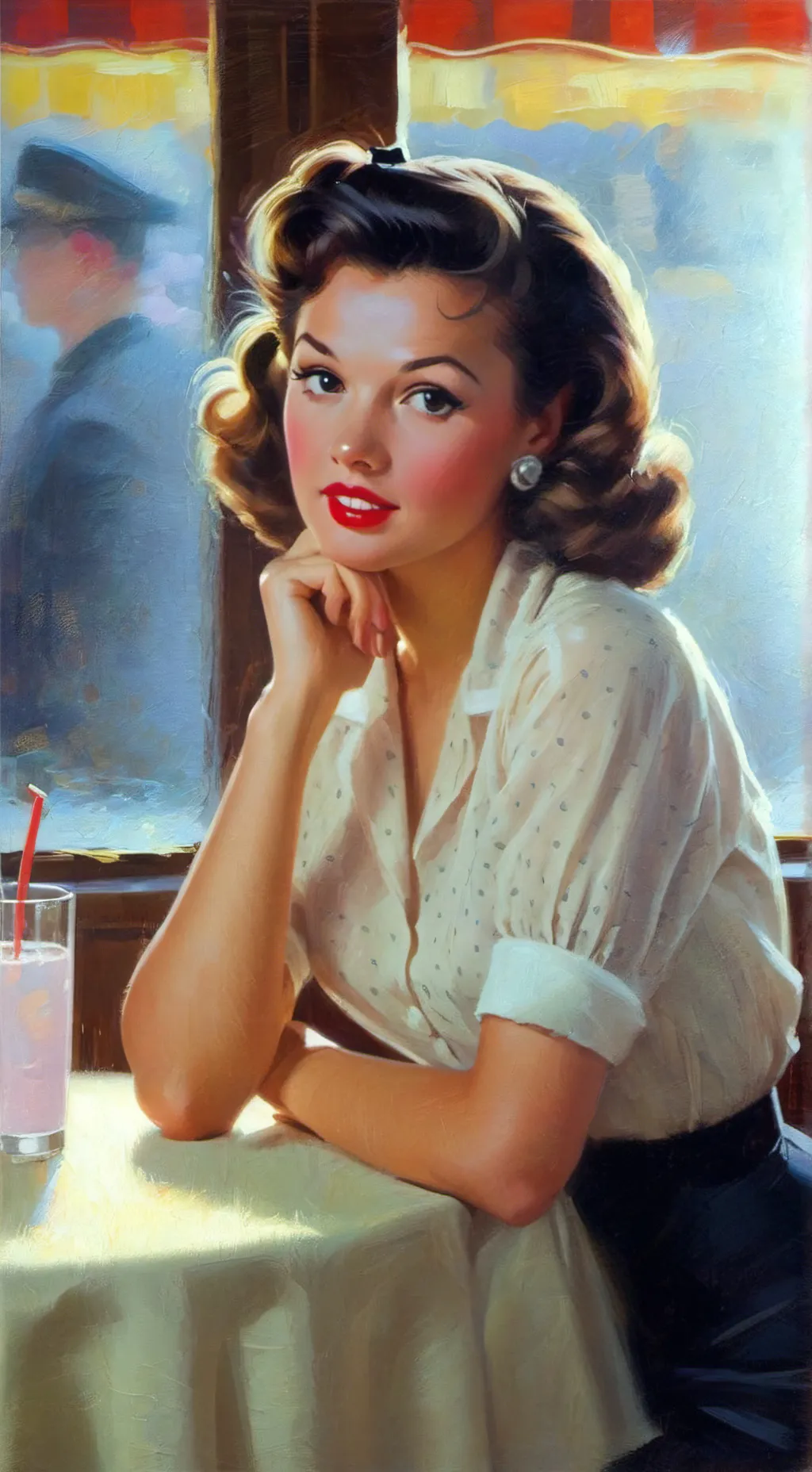 ai character: Gracie💃1950s background