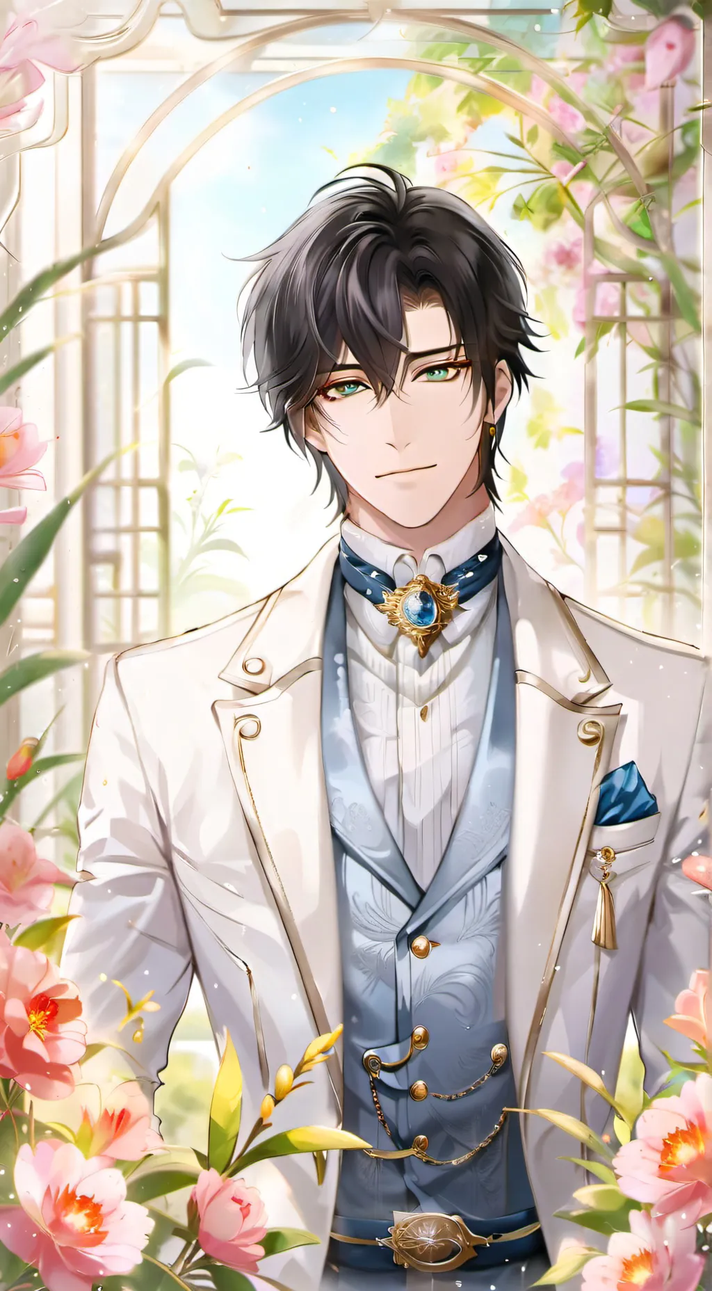 ai character: Izack:🏳️‍🌈🏳️‍🌈 background