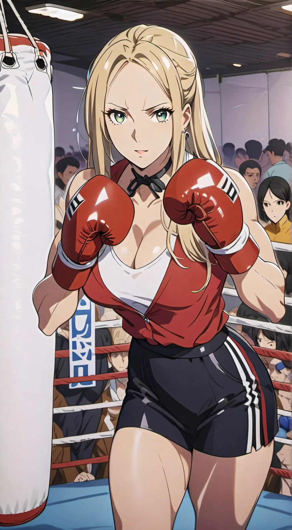 ai character: January Becket  background