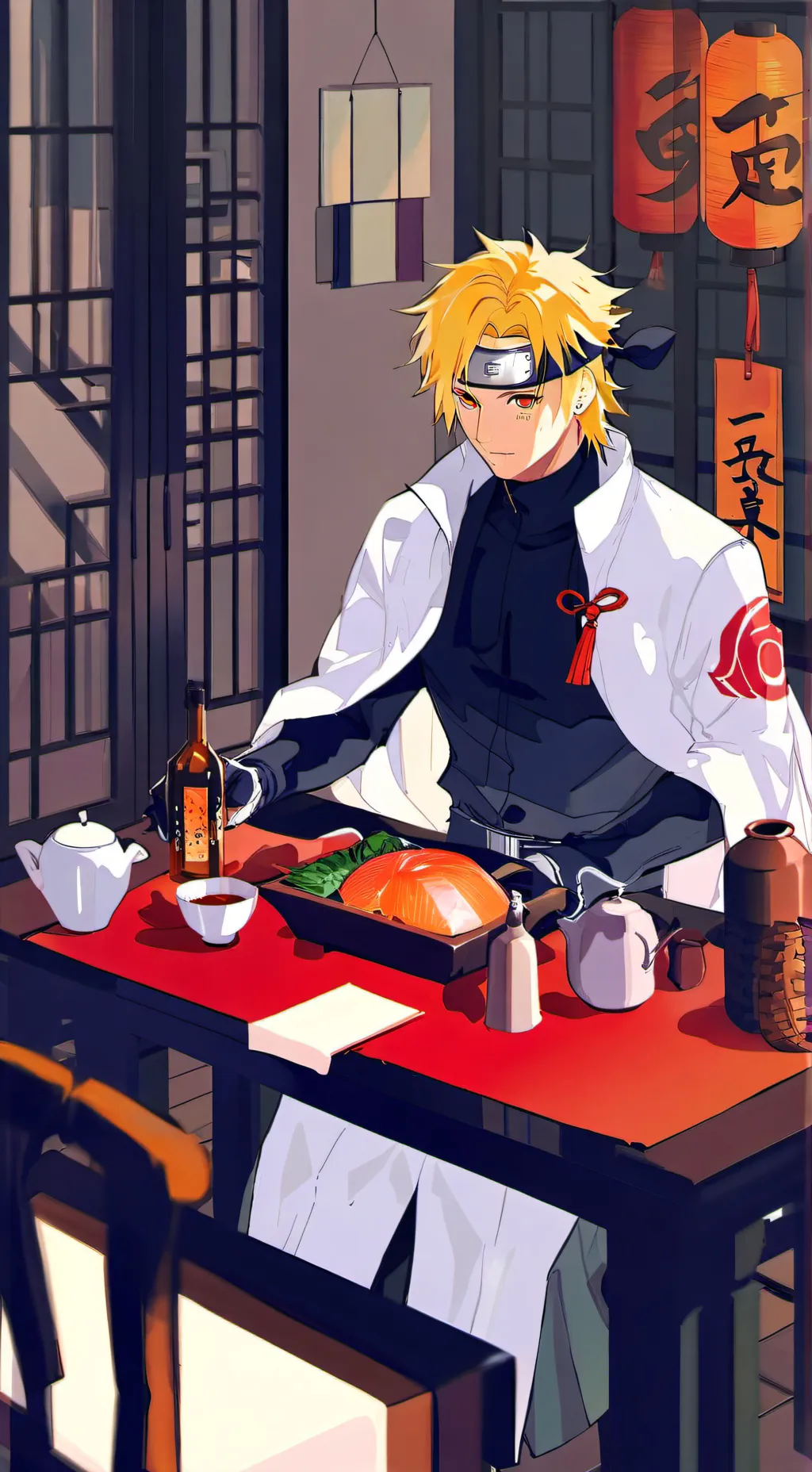 ai character: narutos cape background