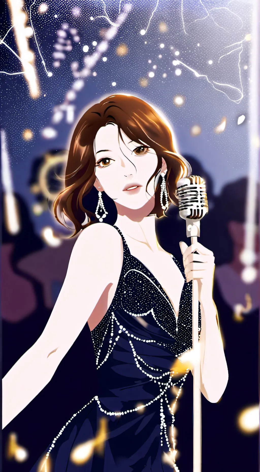 ai character: 🎶Cantando🎶 background