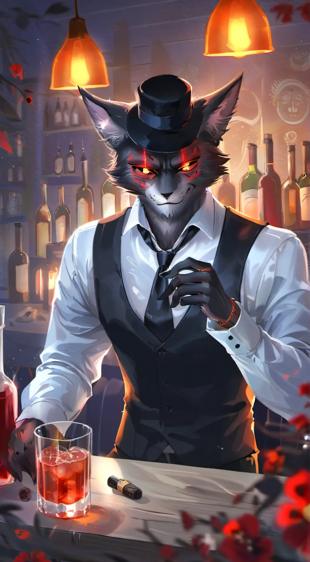 ai character: ♤husk♤ background