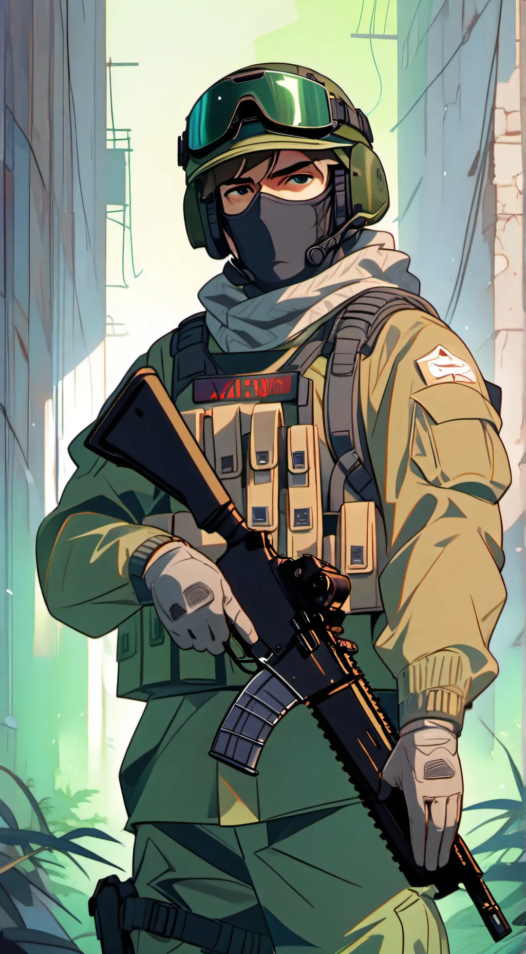 ai character: Спецназ background