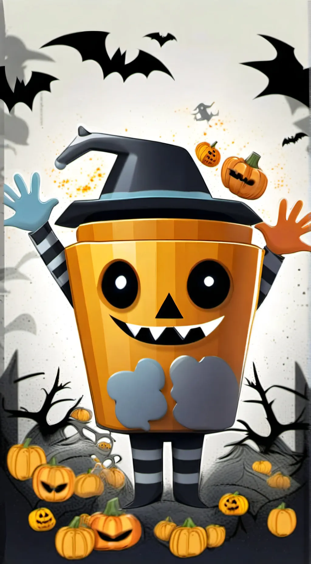 ai character: Pumpkin King background