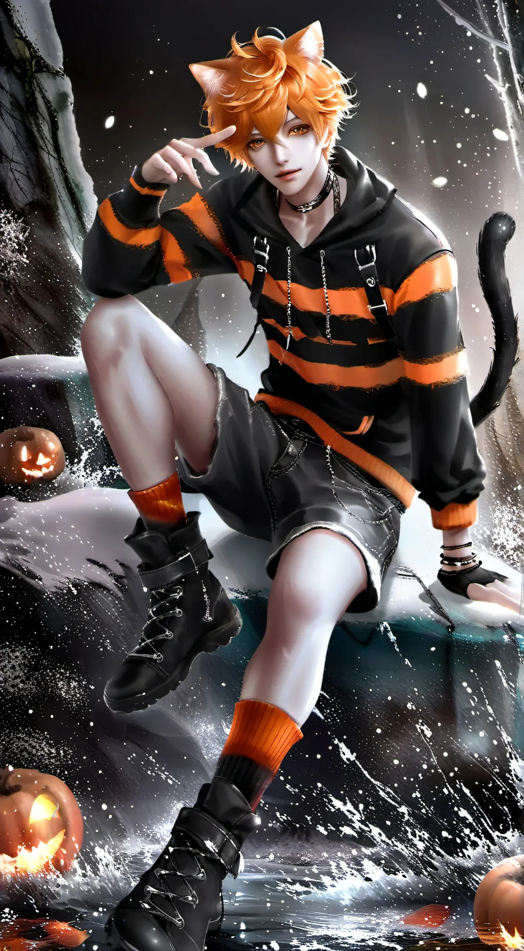 ai character: Parker (but diff)  background