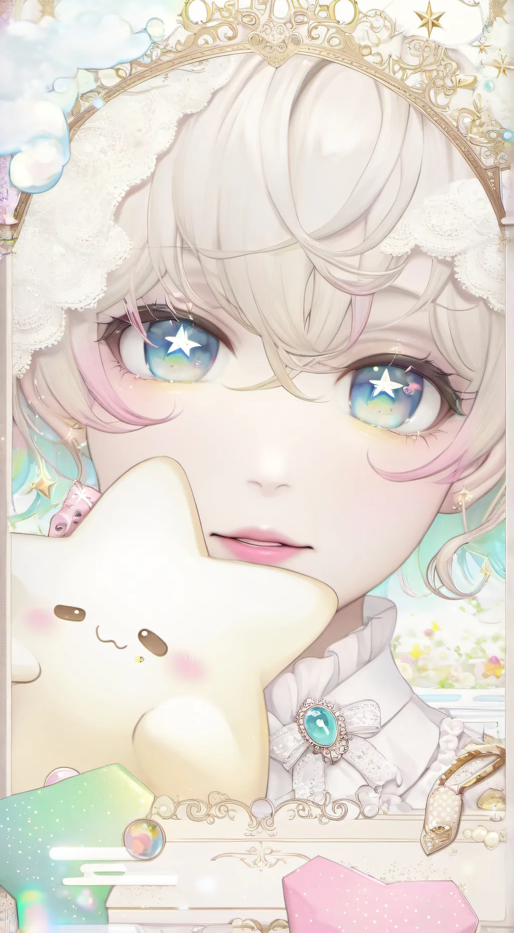 ai character: Star background