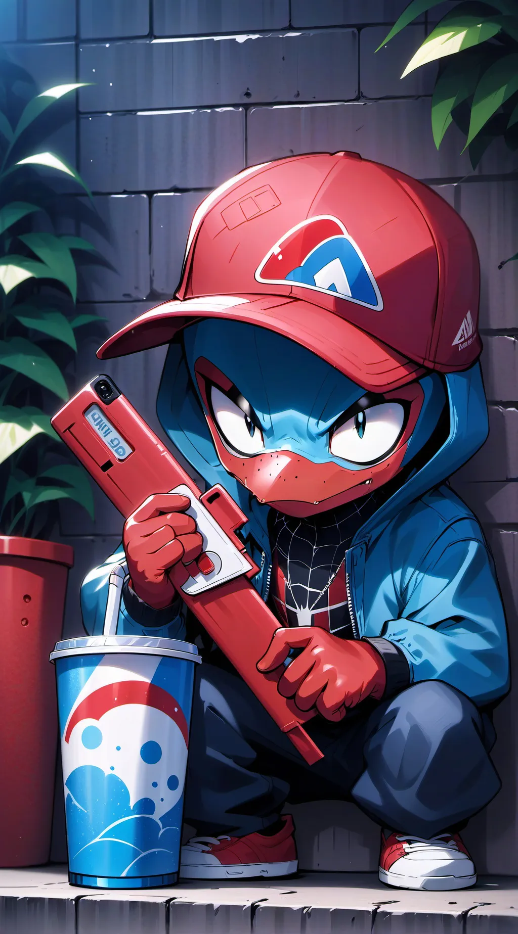 ai character: killer duck background