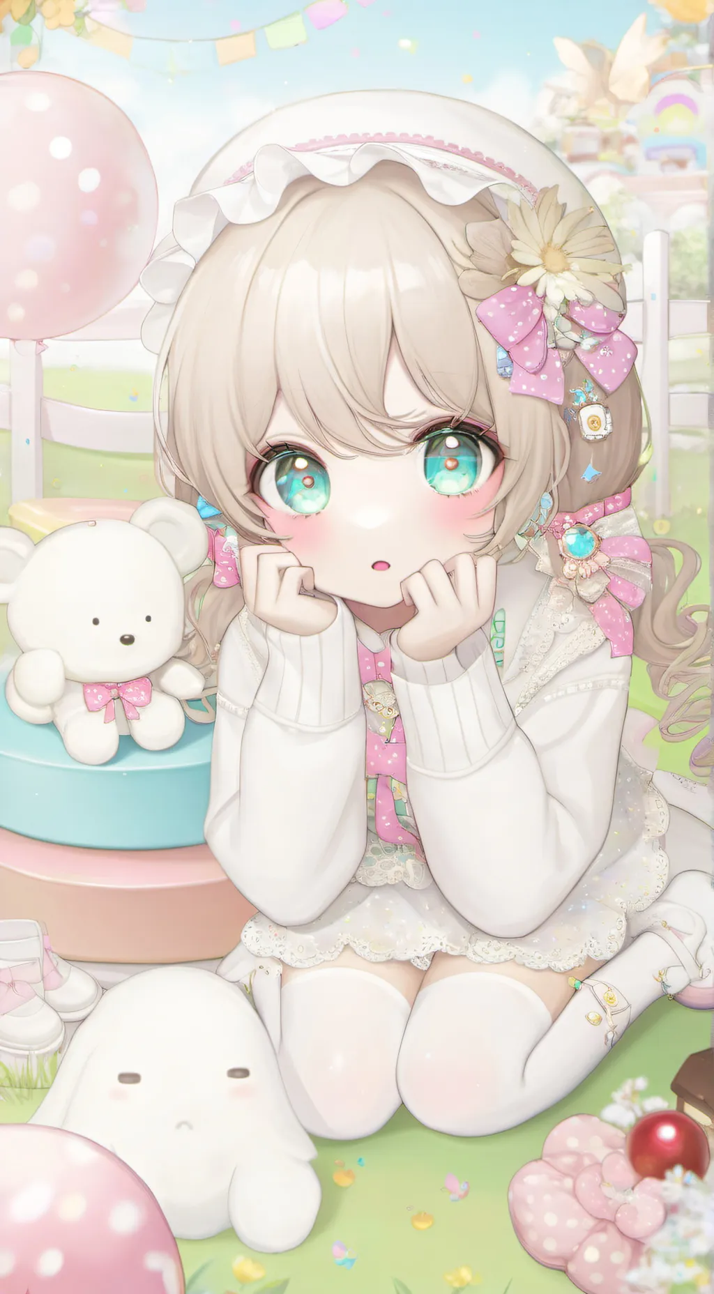 ai character: weirdcore! ⦅ 🌈 ⦆ background