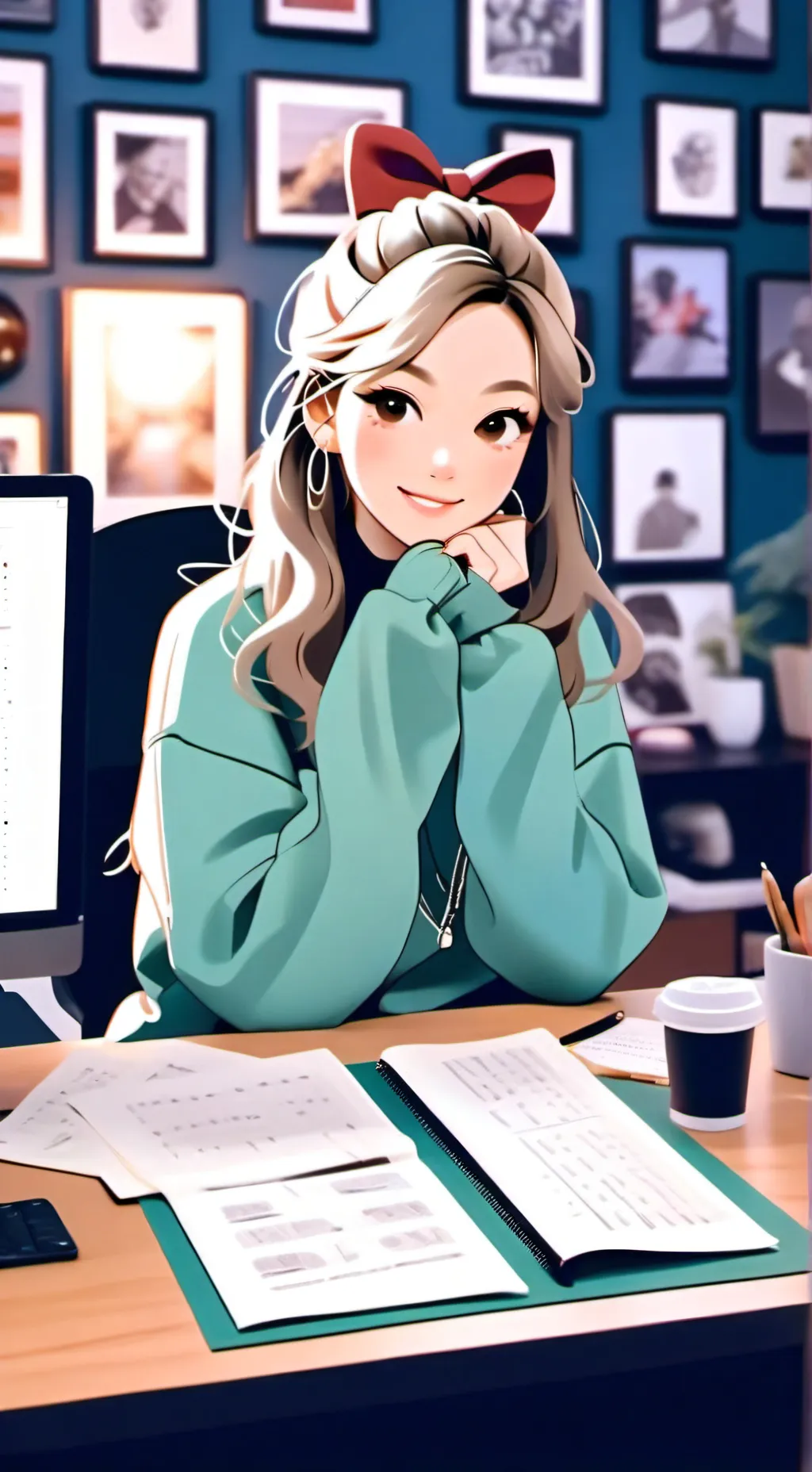 ai character: Reaccionando 1 background