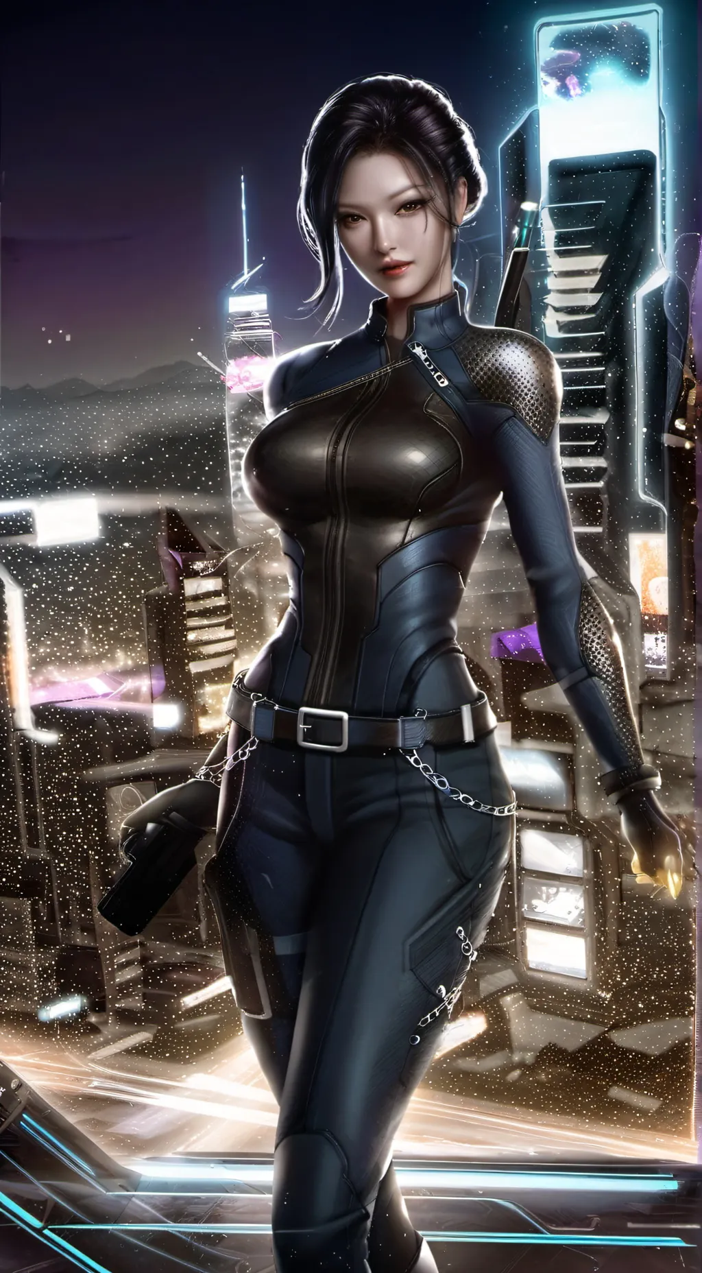 ai character: Gótica culona background