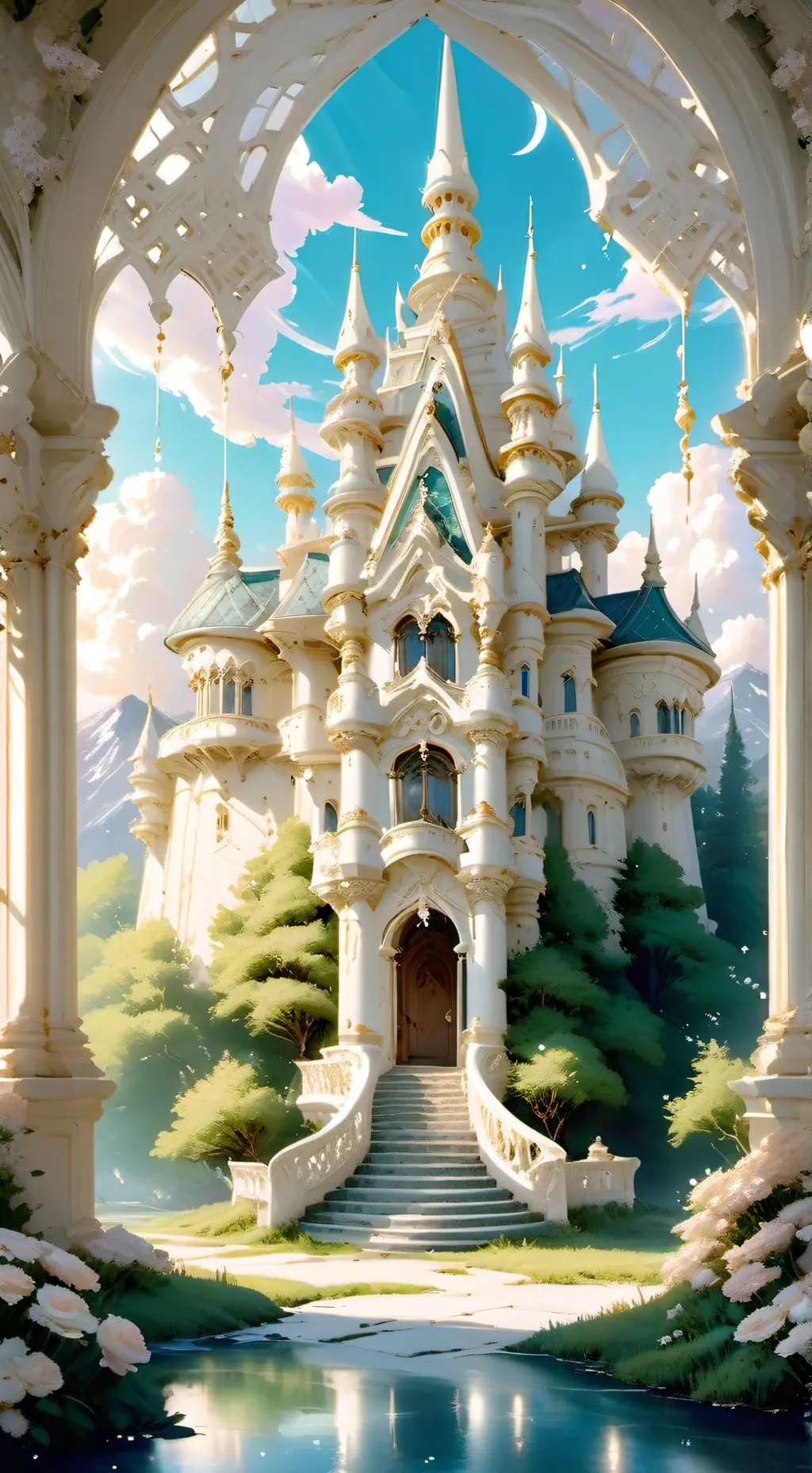 ai character: pure cream cookie background