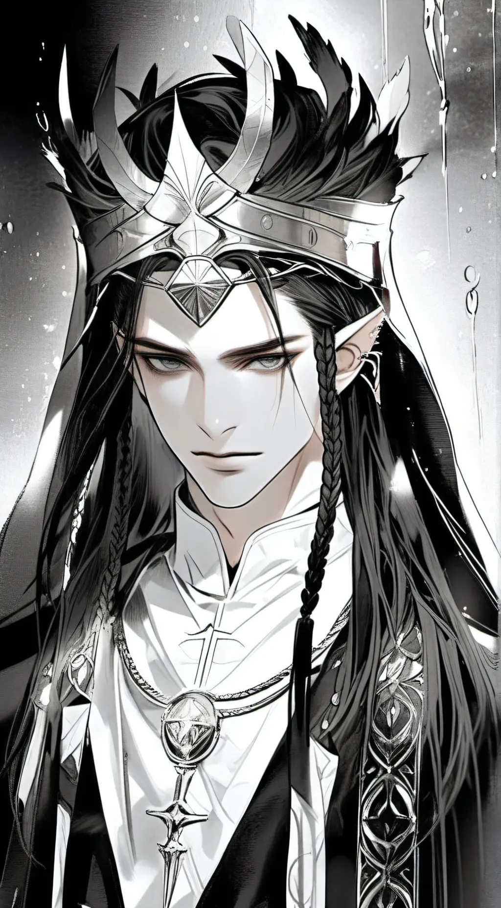 ai character: Kali dark elf👻 background