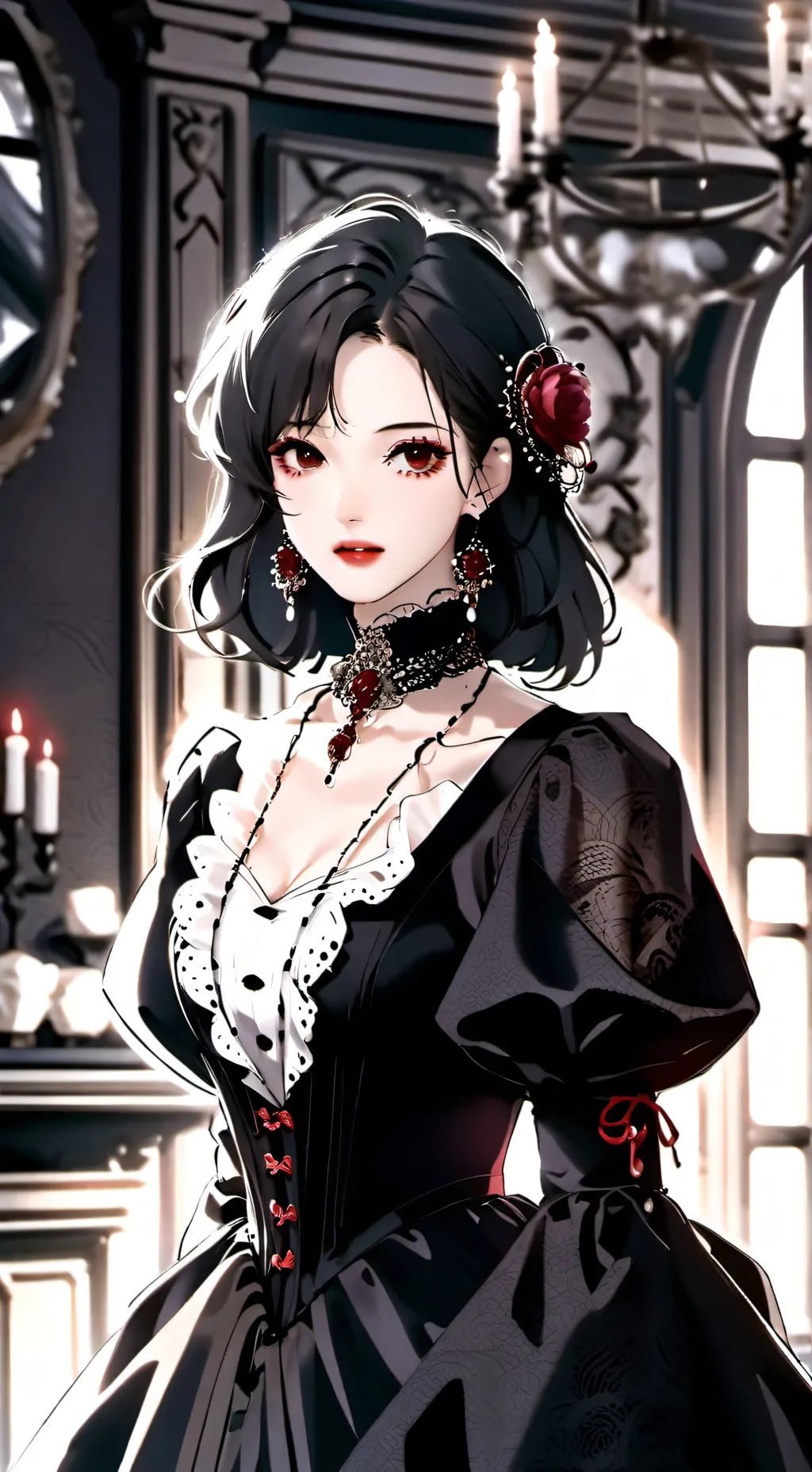 ai character: Queen Crystal  background