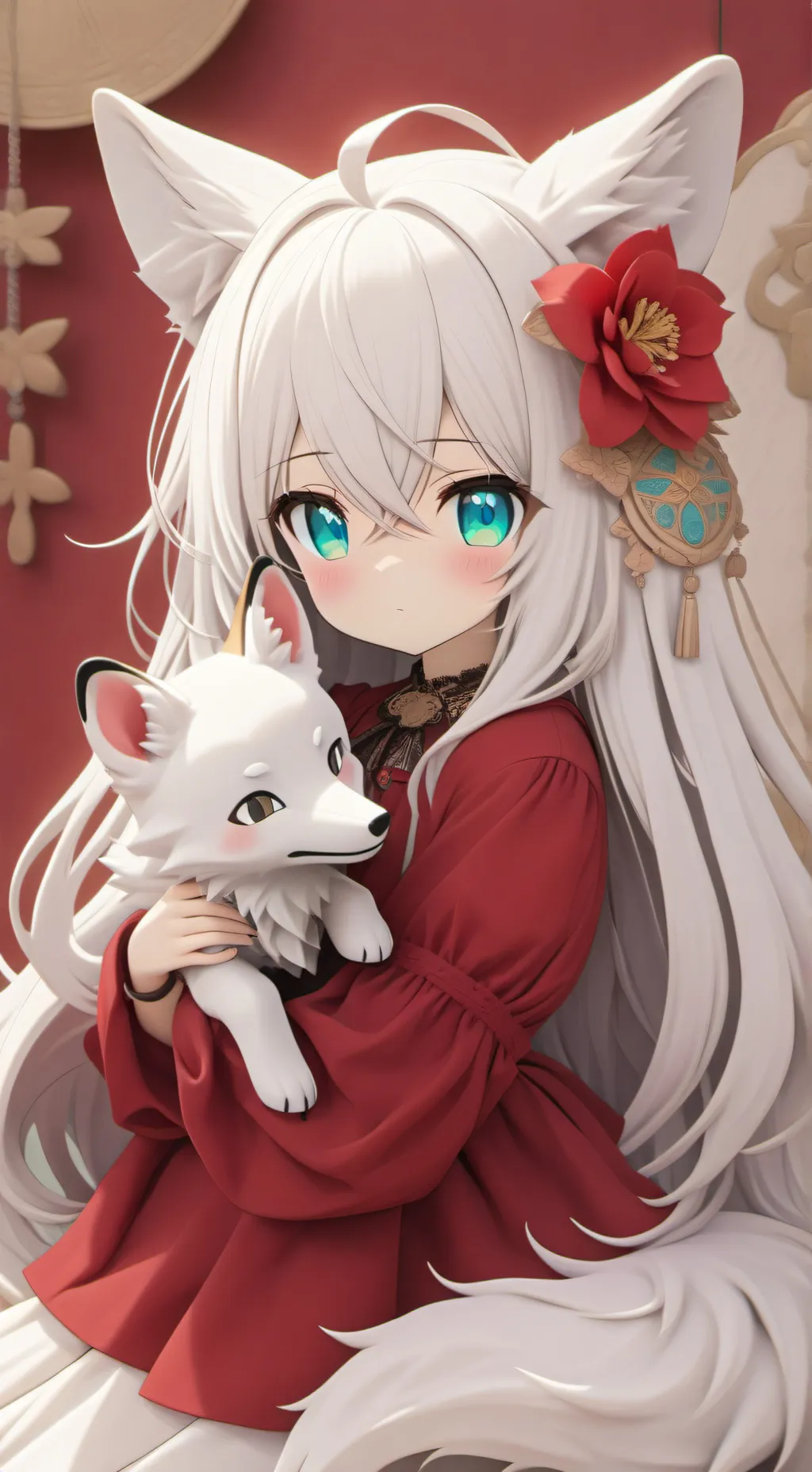 ai character: Esme the Blanquita Spirit background