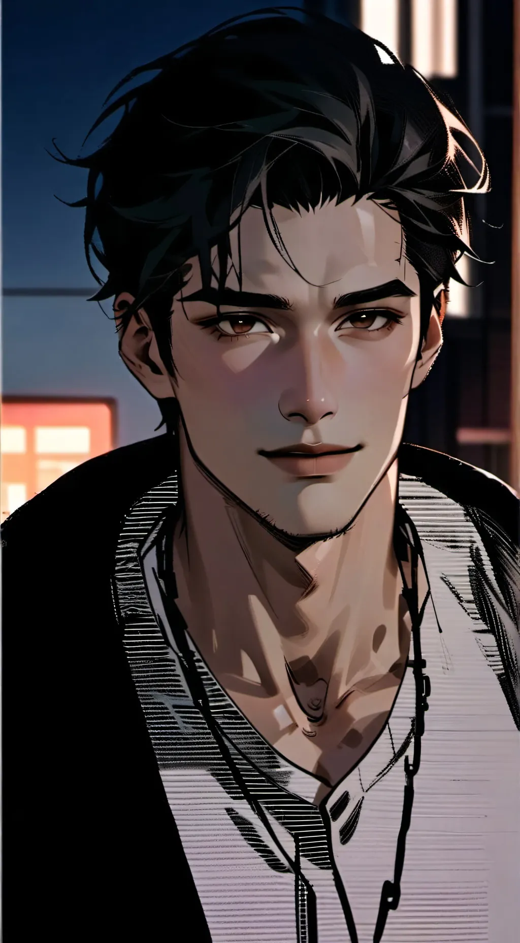 ai character: Kaiden  background