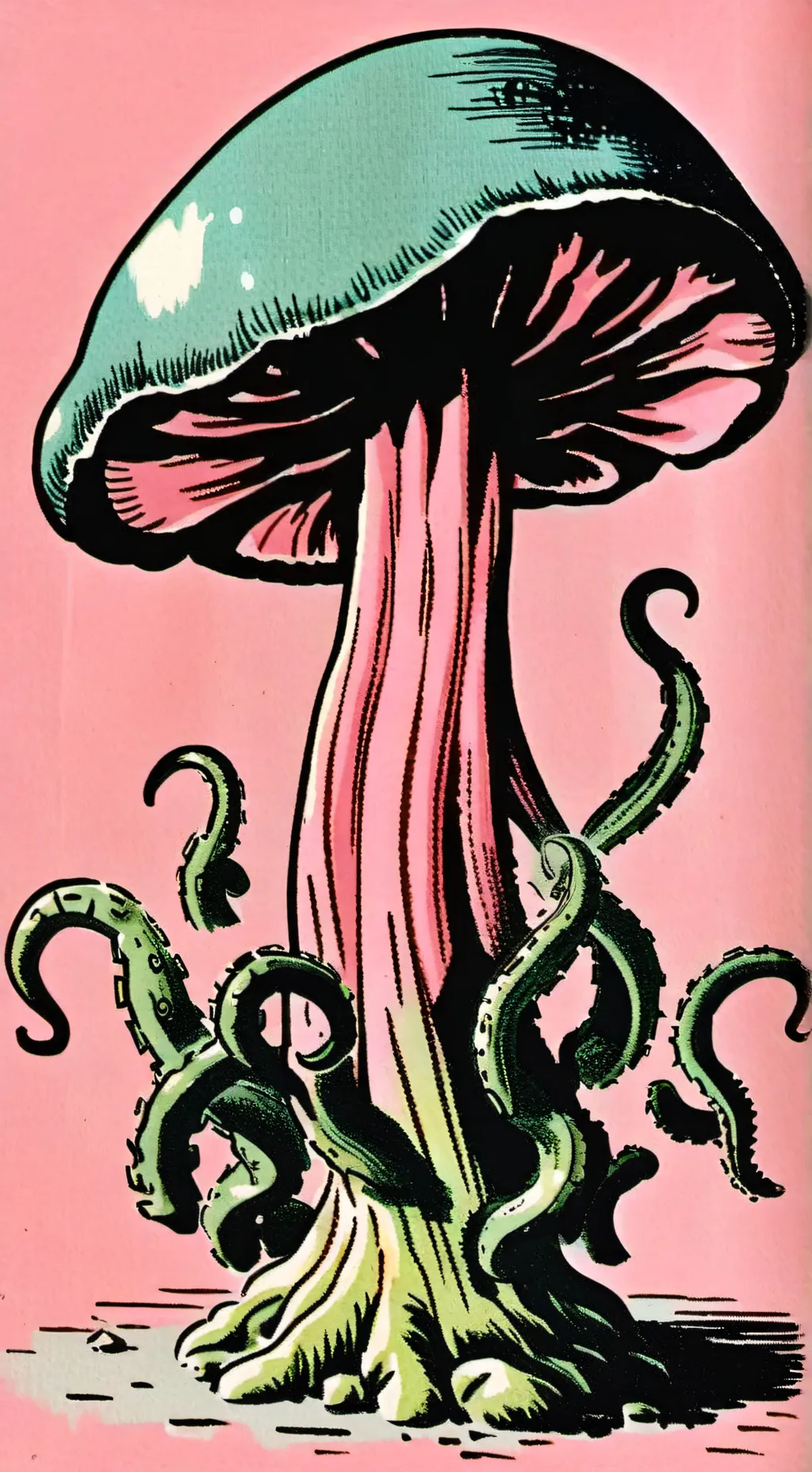 ai character: Fungus background