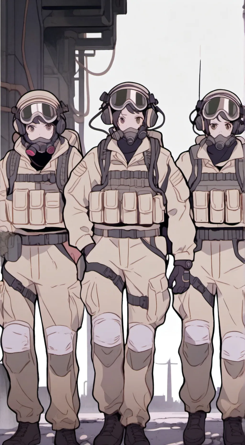 ai character: Soldier Friends… background