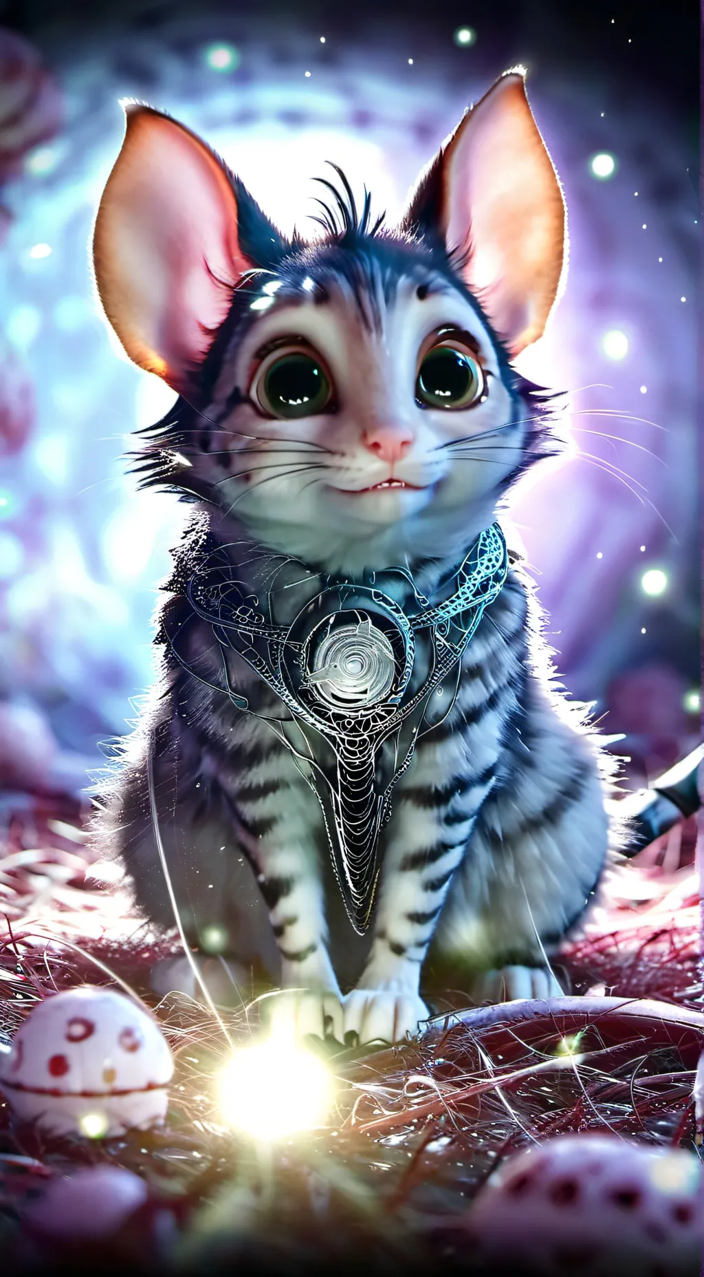 ai character: pebble background