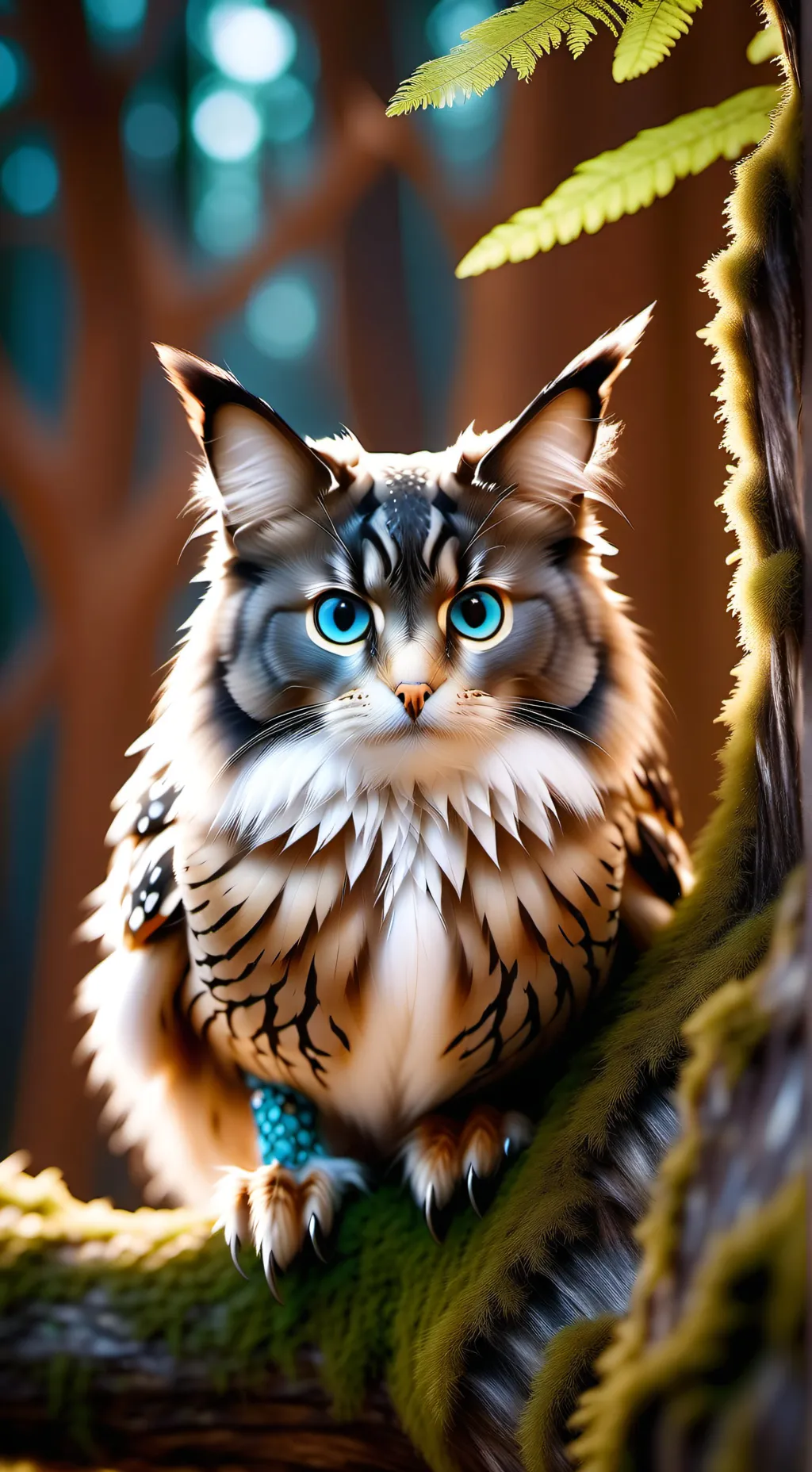 ai character: Meowl background