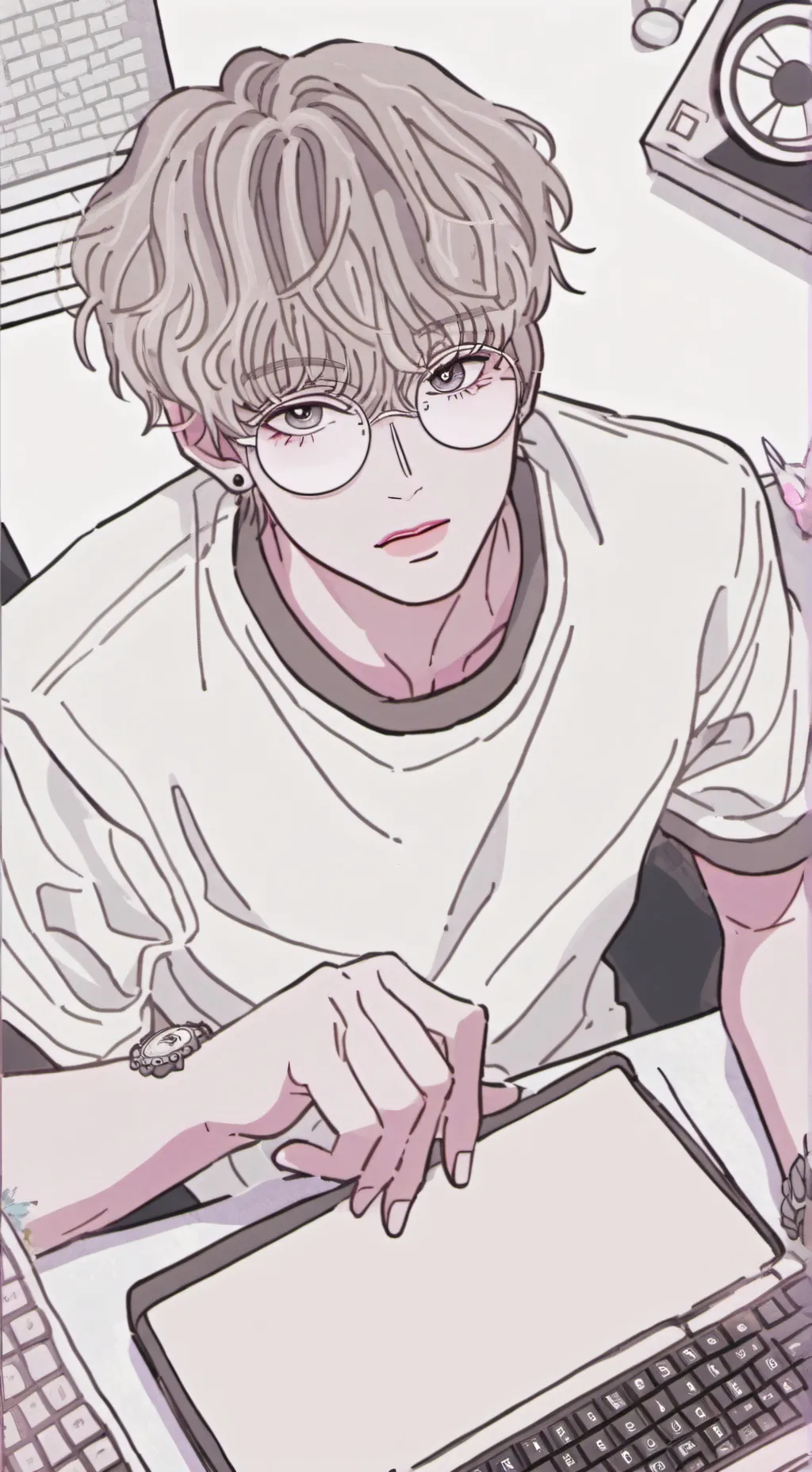 ai character: The Time-Traveling Tech Support background