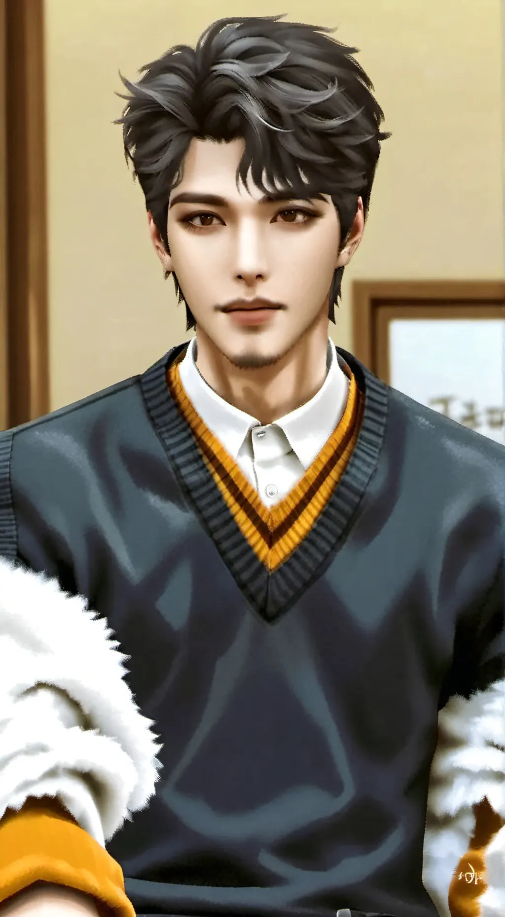 ai character: Adrian  background